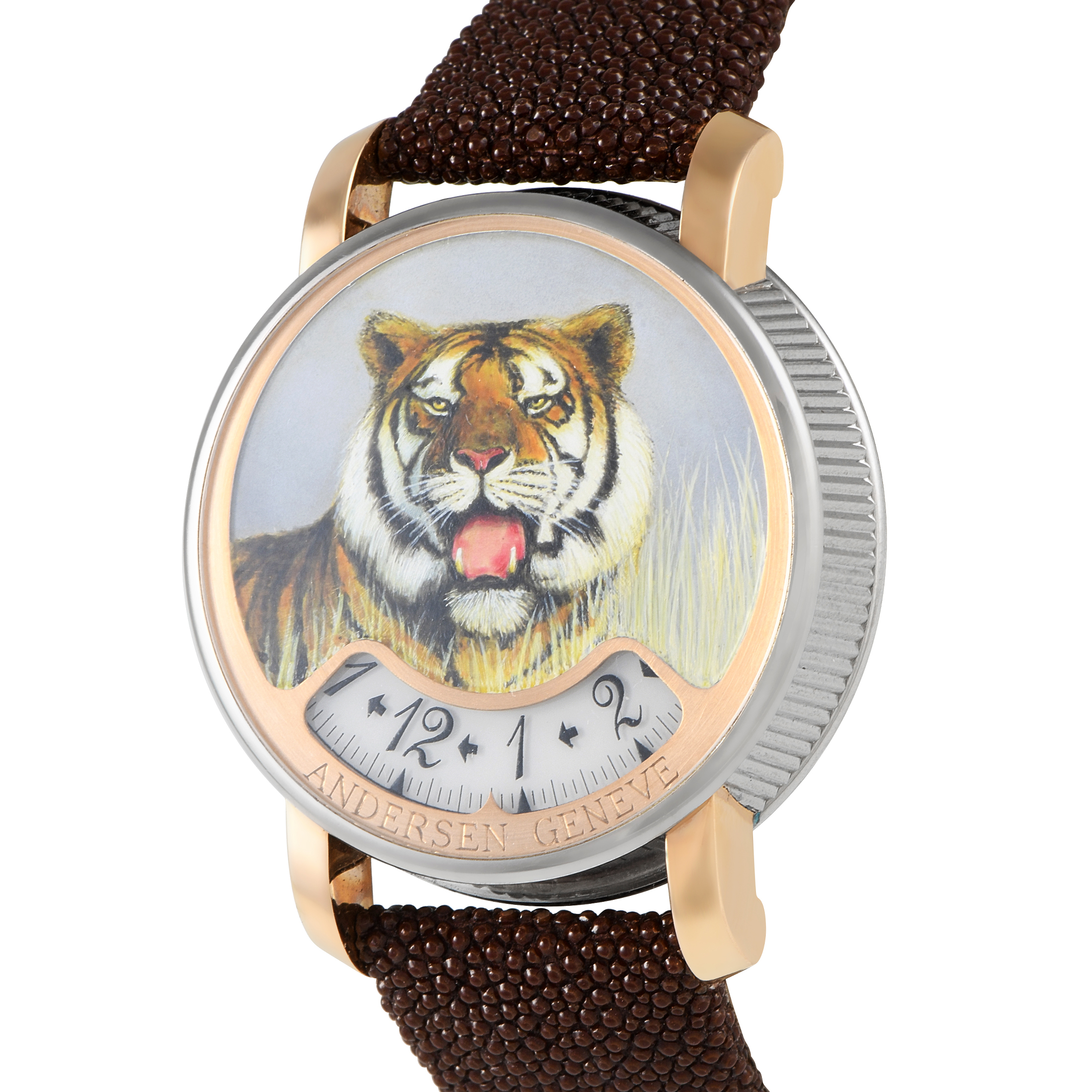 Andersen Geneve Montre à Tact Tiger Piece Unique Watch - Image 2