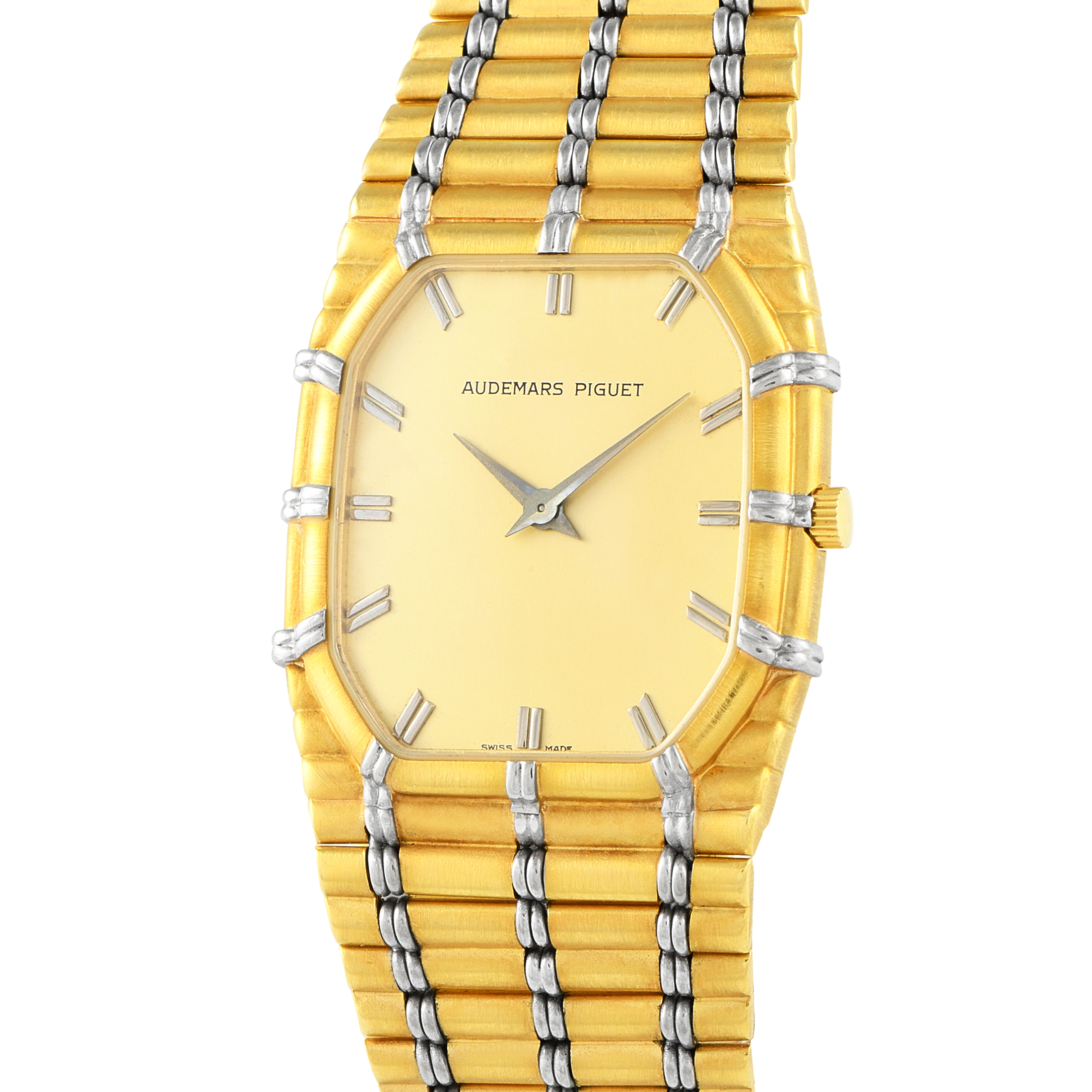 Audemars Piguet Bamboo 18K Yellow Gold Quartz Watch Gold Bamboo - Image 2