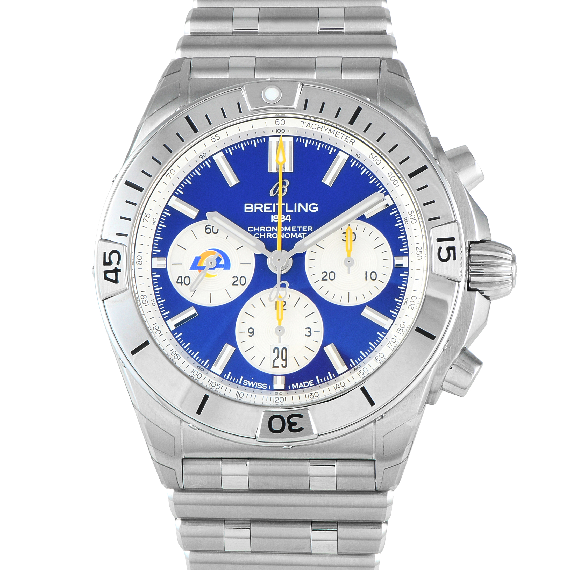 Breitling Chronomat B01 NFL Los Angeles Rams Edition Watch AB0134