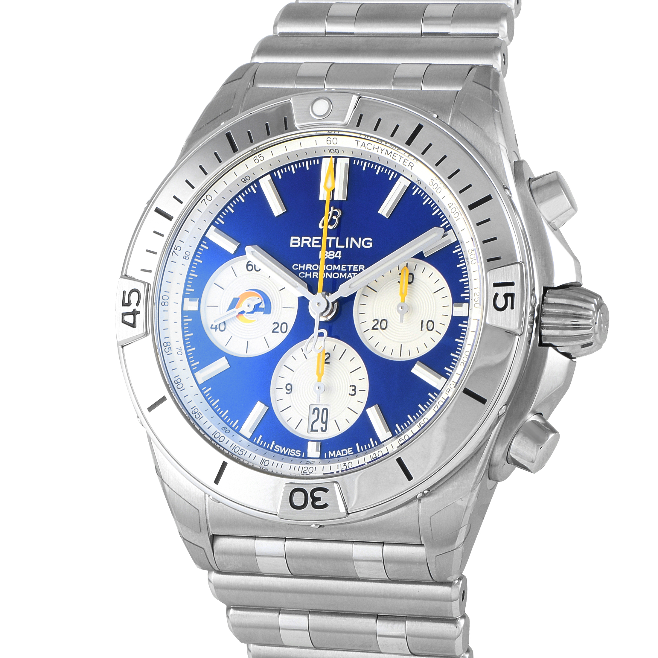 Breitling Chronomat B01 NFL Los Angeles Rams Edition Watch AB0134 - Image 2