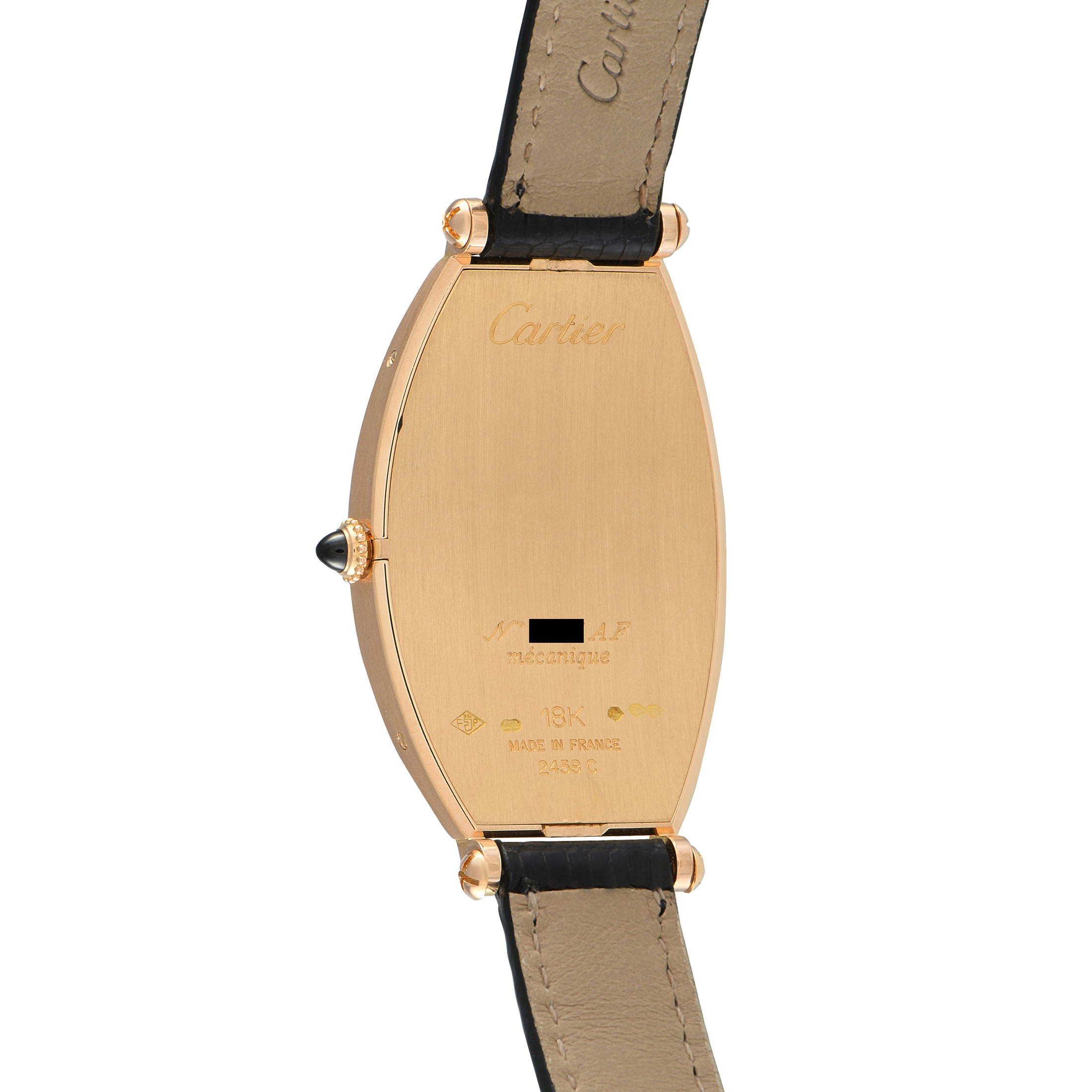 Cartier Tonneau Cintree Yellow Gold Watch 2458 - Image 3