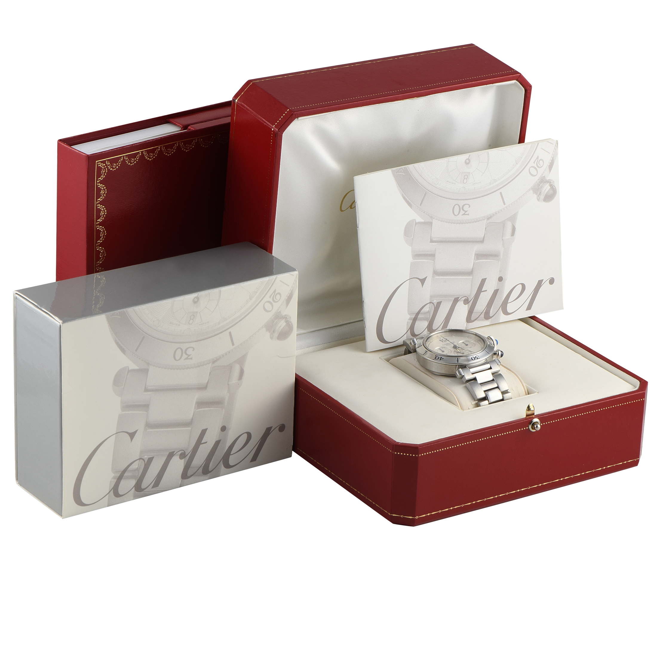Cartier Pasha Chronograph Watch w31030H3 - Image 5