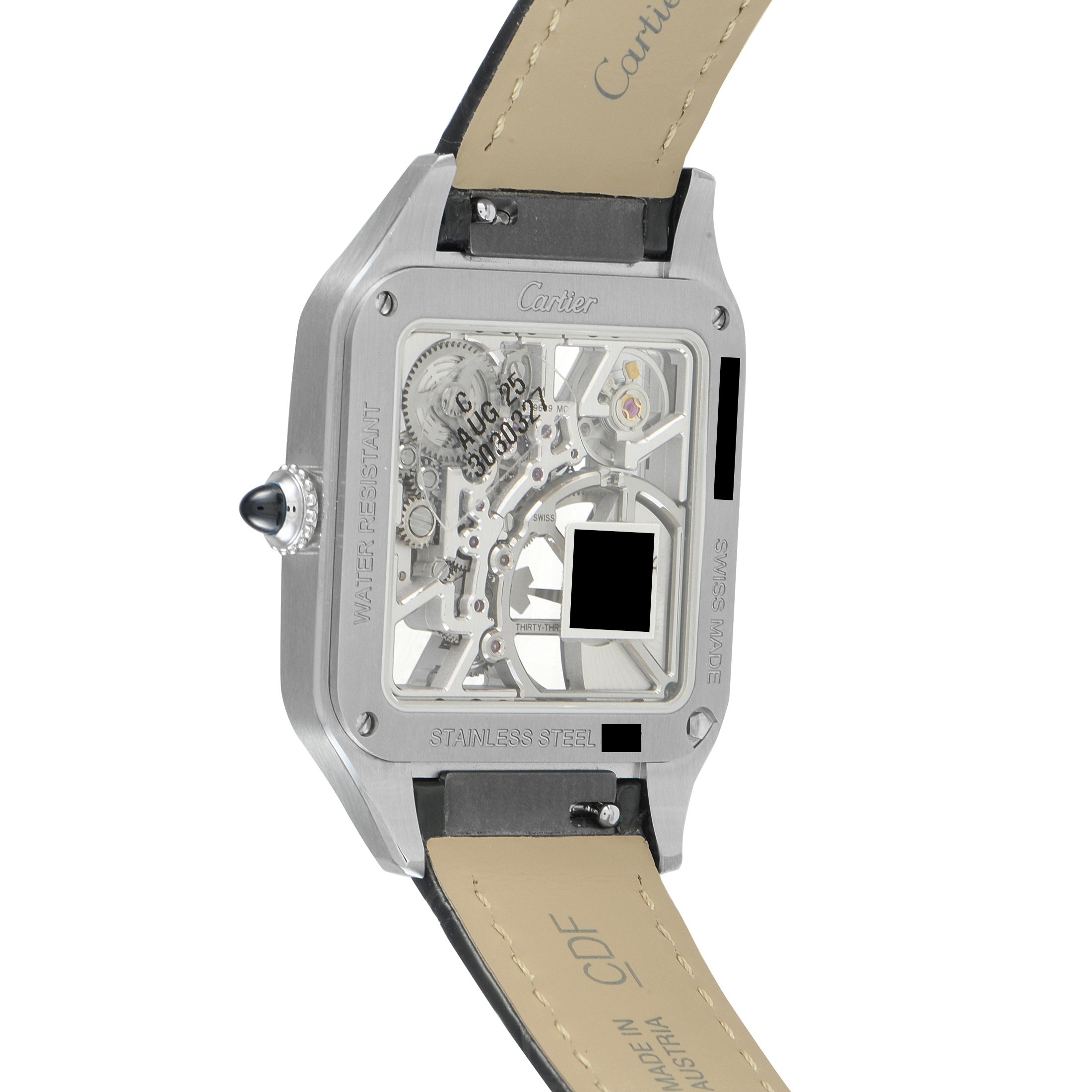 Cartier Santos-Dumont Skeleton Dial Micro-Rotor Watch WHSA0032 - Image 3