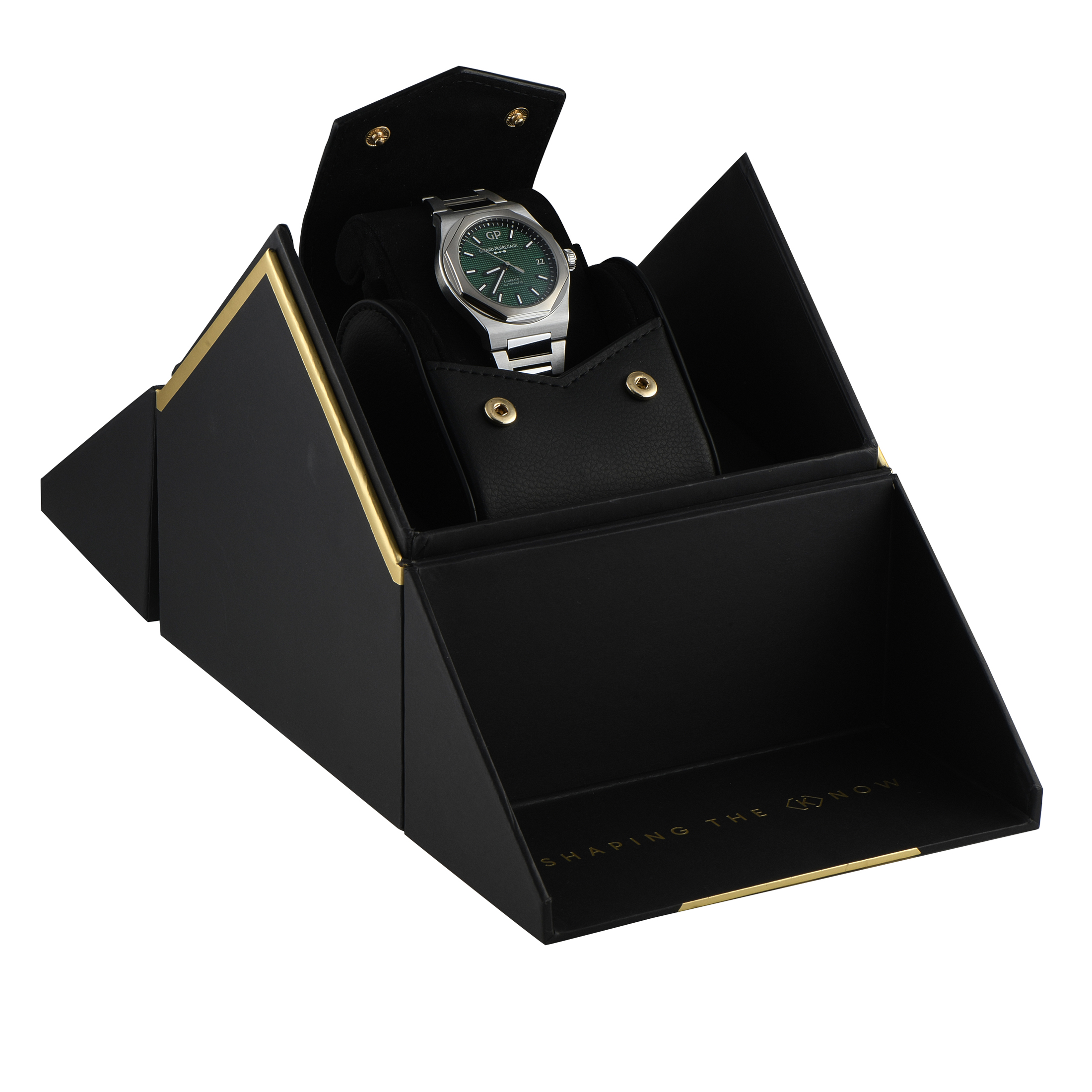 Girard Perregaux Laureato 42mm Green Dial Steel Watch 81010-11-3153-1CM - Image 5