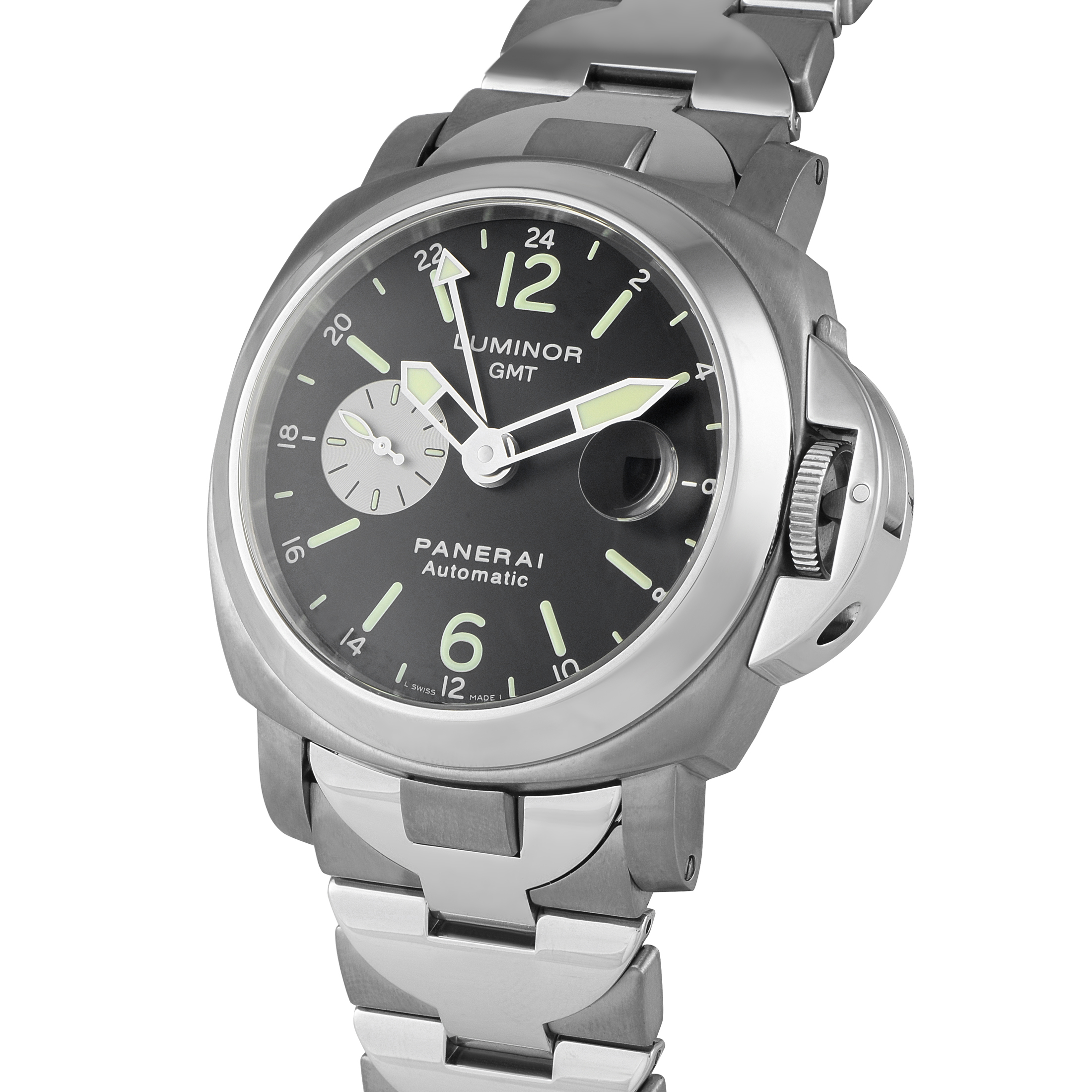 Officine Panerai Luminor GMT Titanium and Steel Watch PAM00161 - Image 2