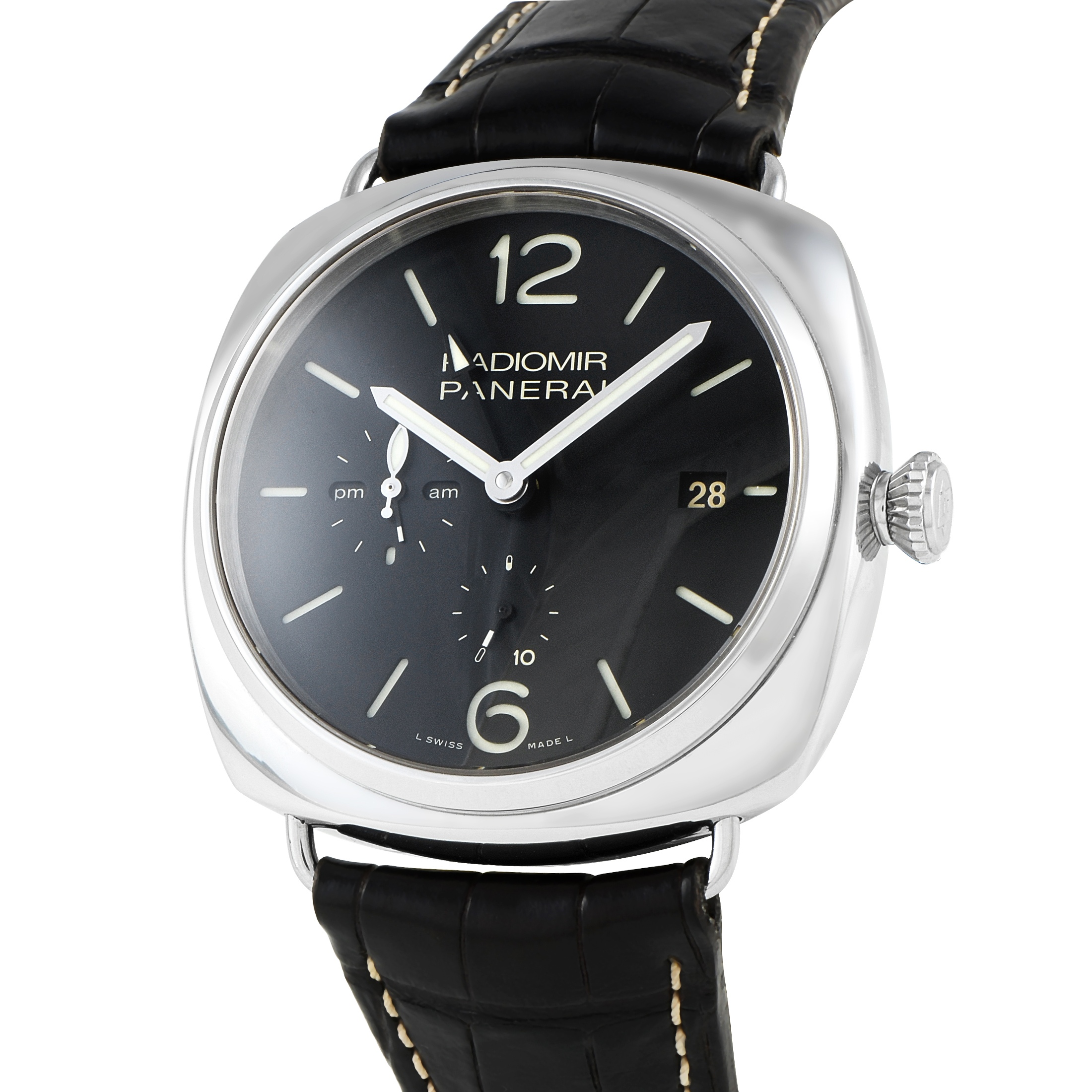 Officine Panerai Radiomir 10 Days GMT Steel Watch pam323 - Image 2