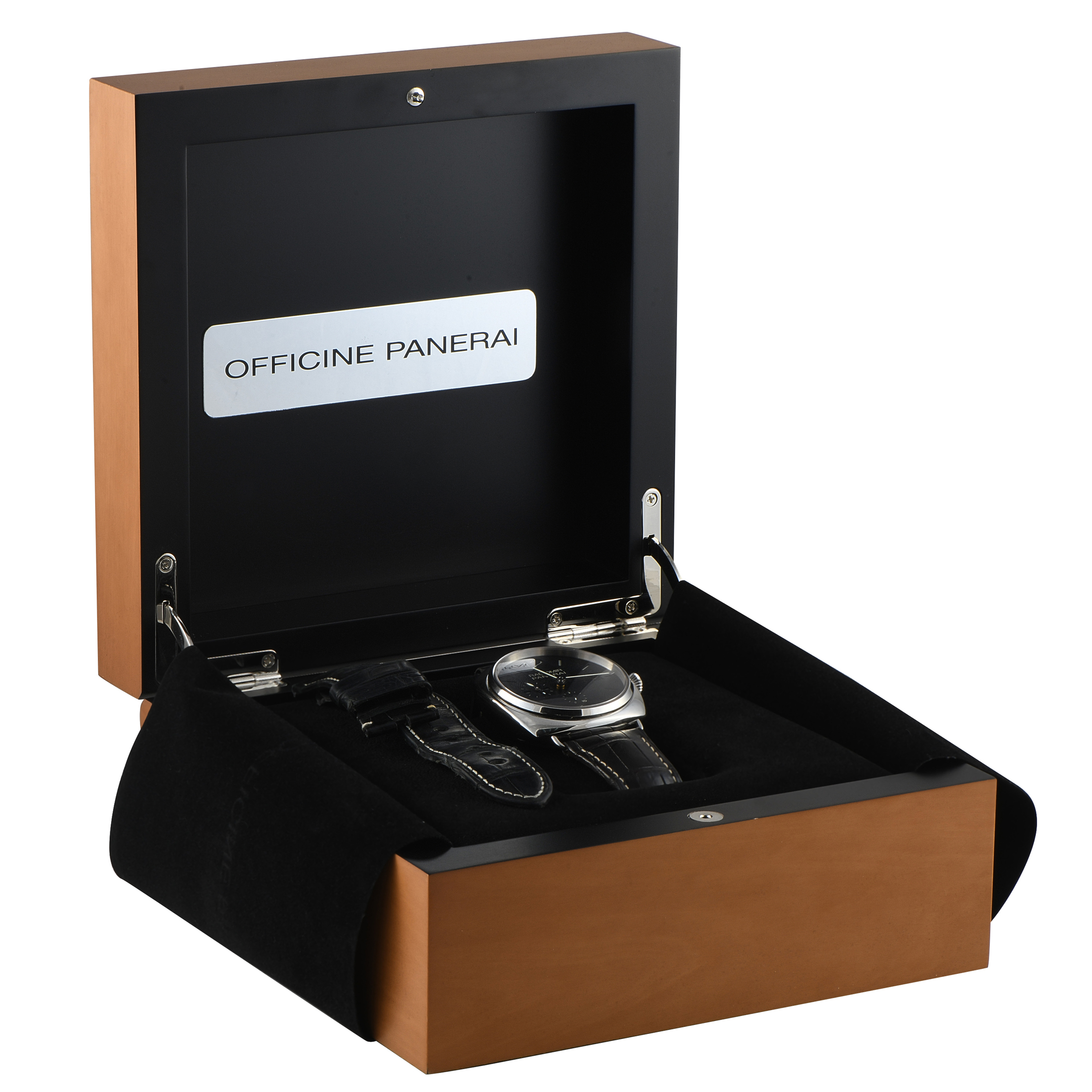 Officine Panerai Radiomir 10 Days GMT Steel Watch pam323 - Image 5