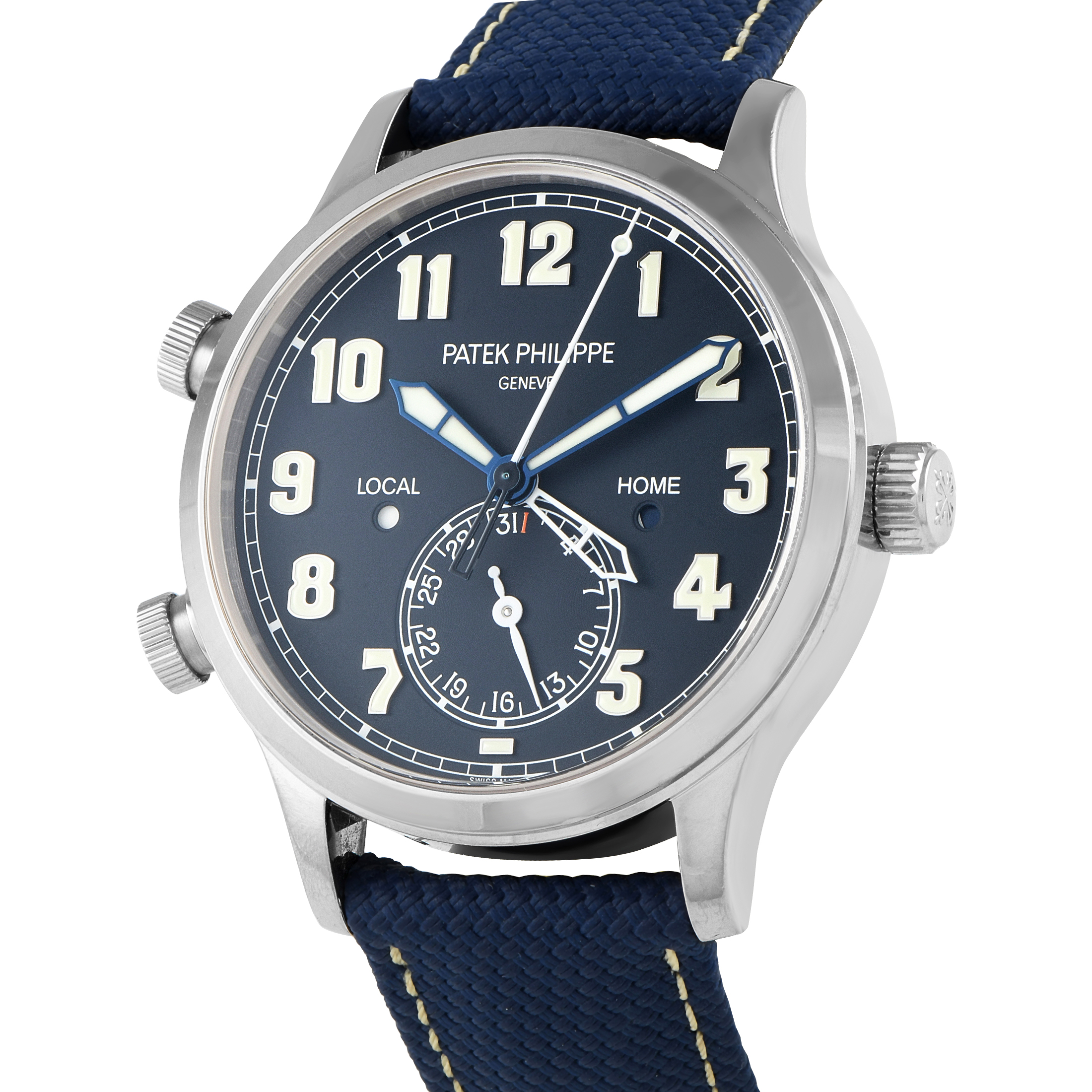 Patek Philippe Pilot Travel Time 18K White Gold Watch 5524G-001 - Image 2