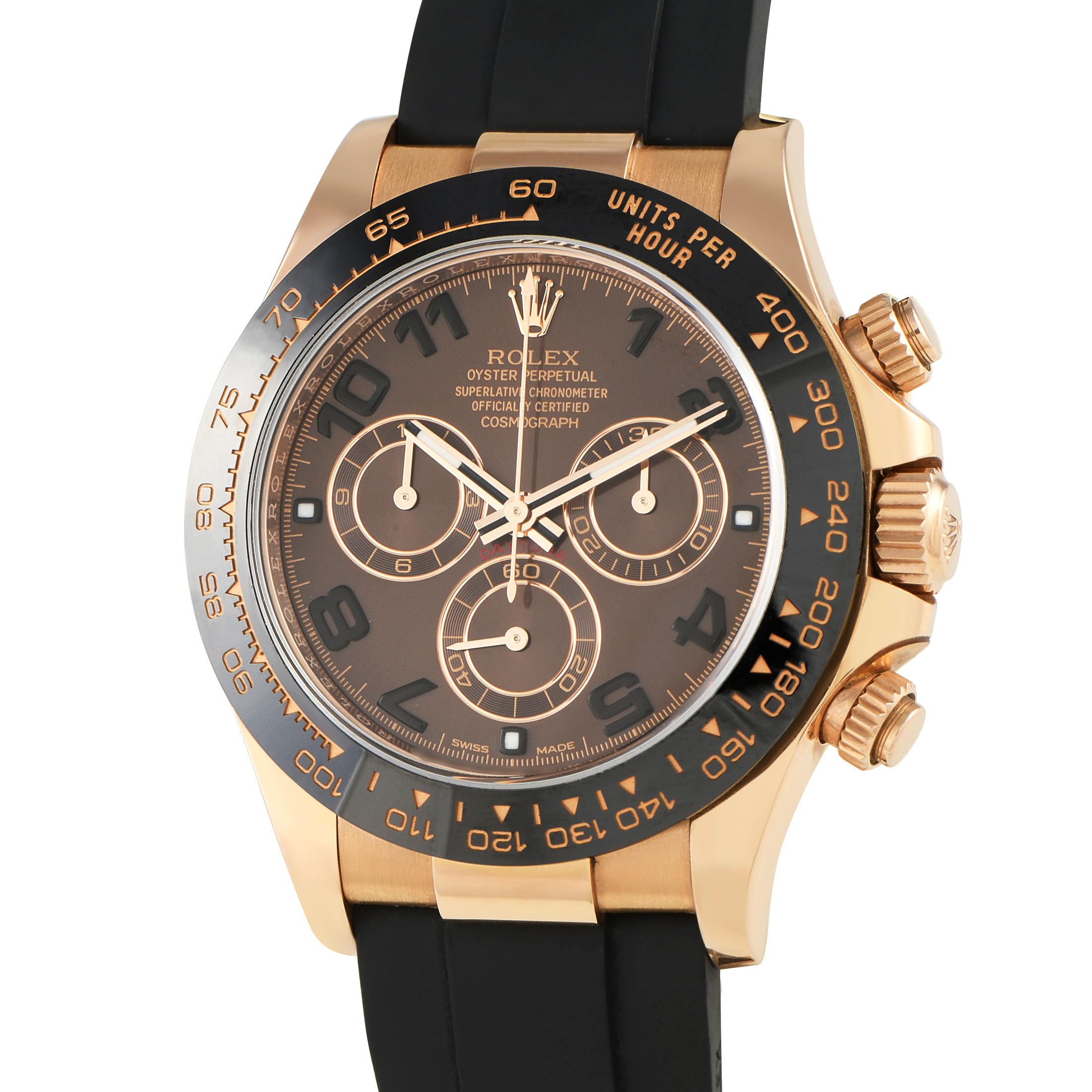 Rolex Daytona Everose Gold Oysterflex Watch 116515LN - Image 2