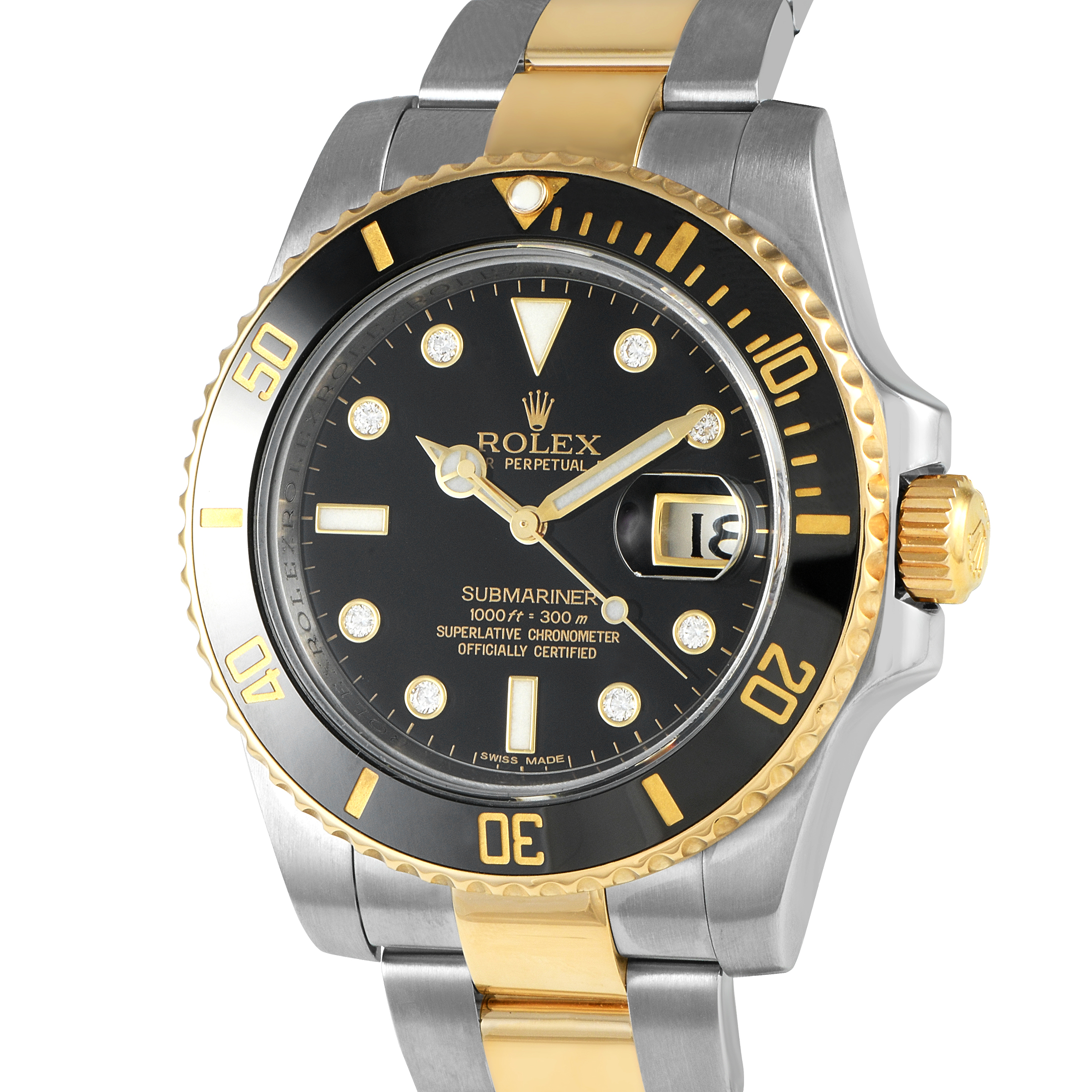 Rolex Submariner Date Diamond Dial Watch 116613LN - Image 2