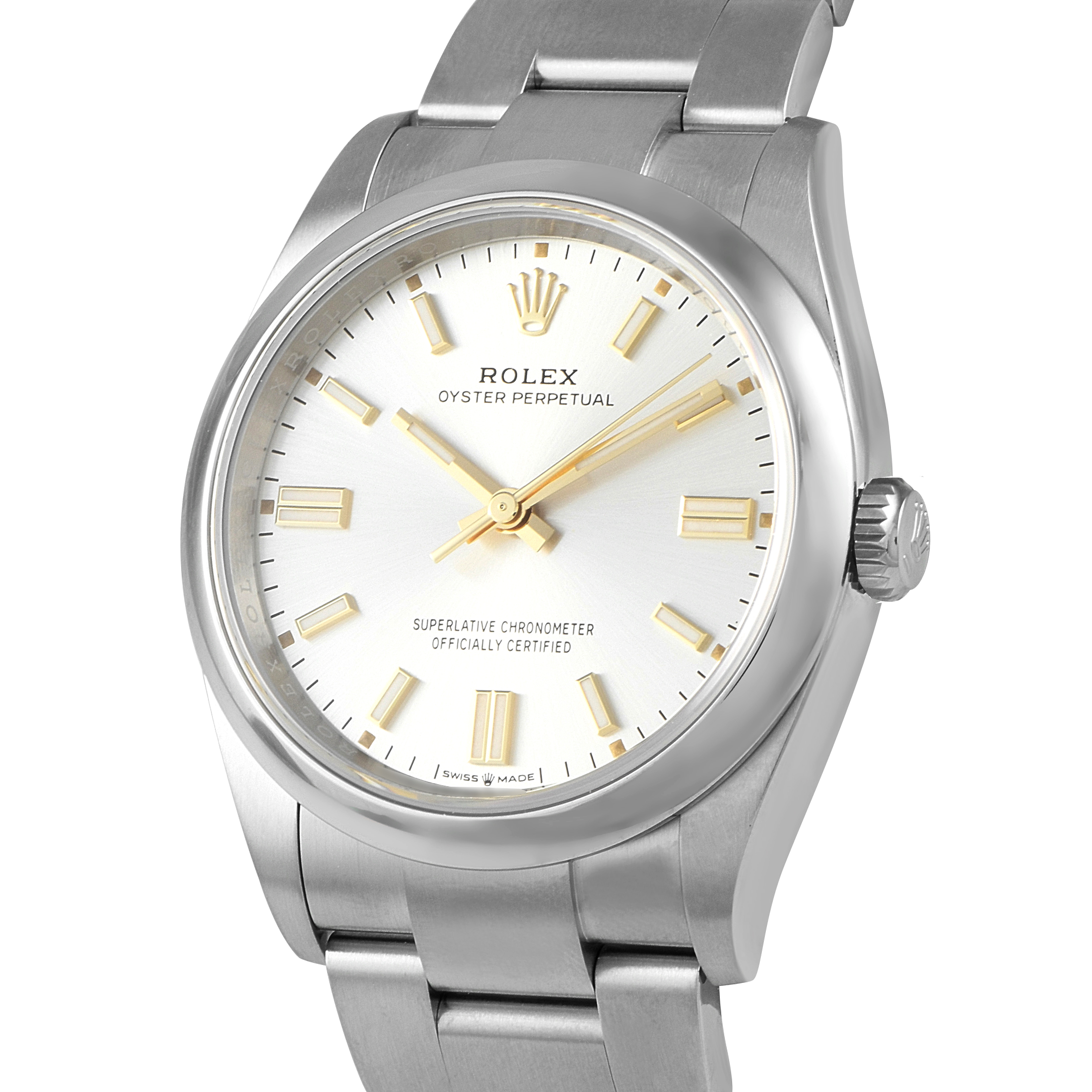 Rolex Oyster Perpetual 36 Silver Dial Watch 126000 - Image 2
