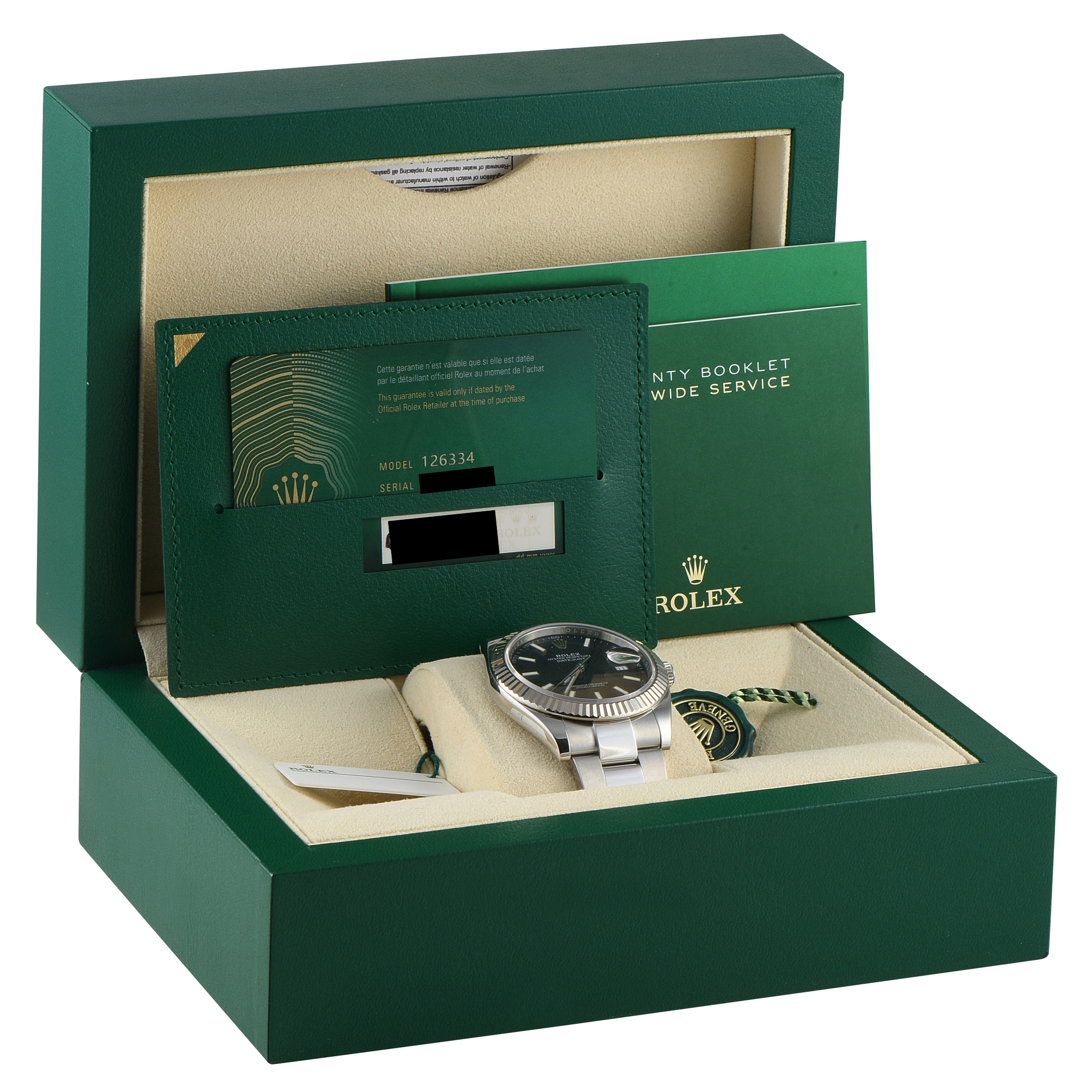 Rolex Datejust 41 Black Dial Oystersteel Oyster Watch 126334 - Image 5
