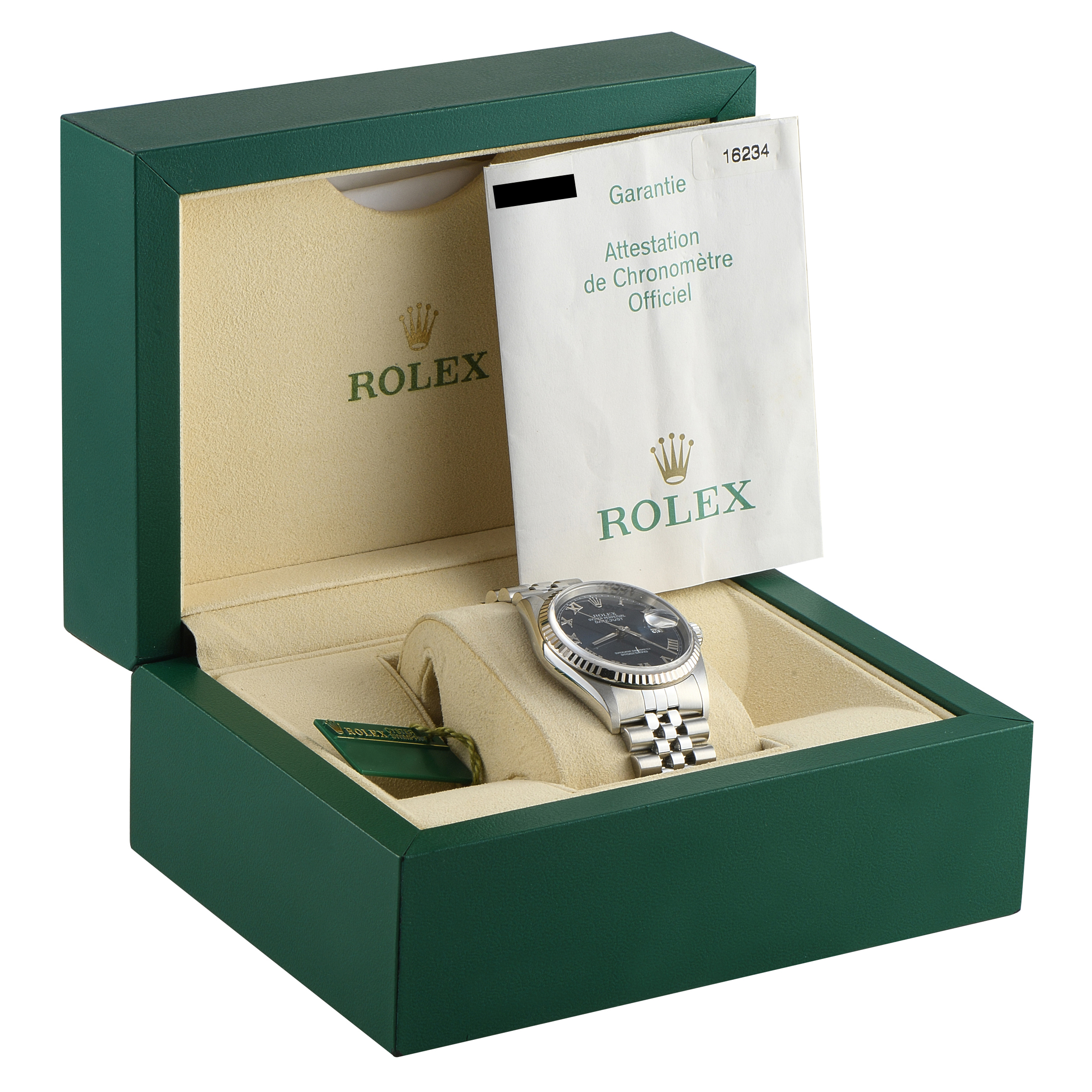 Rolex Datejust 36 Blue Roman Dial Jubilee Watch 16234 - Image 5