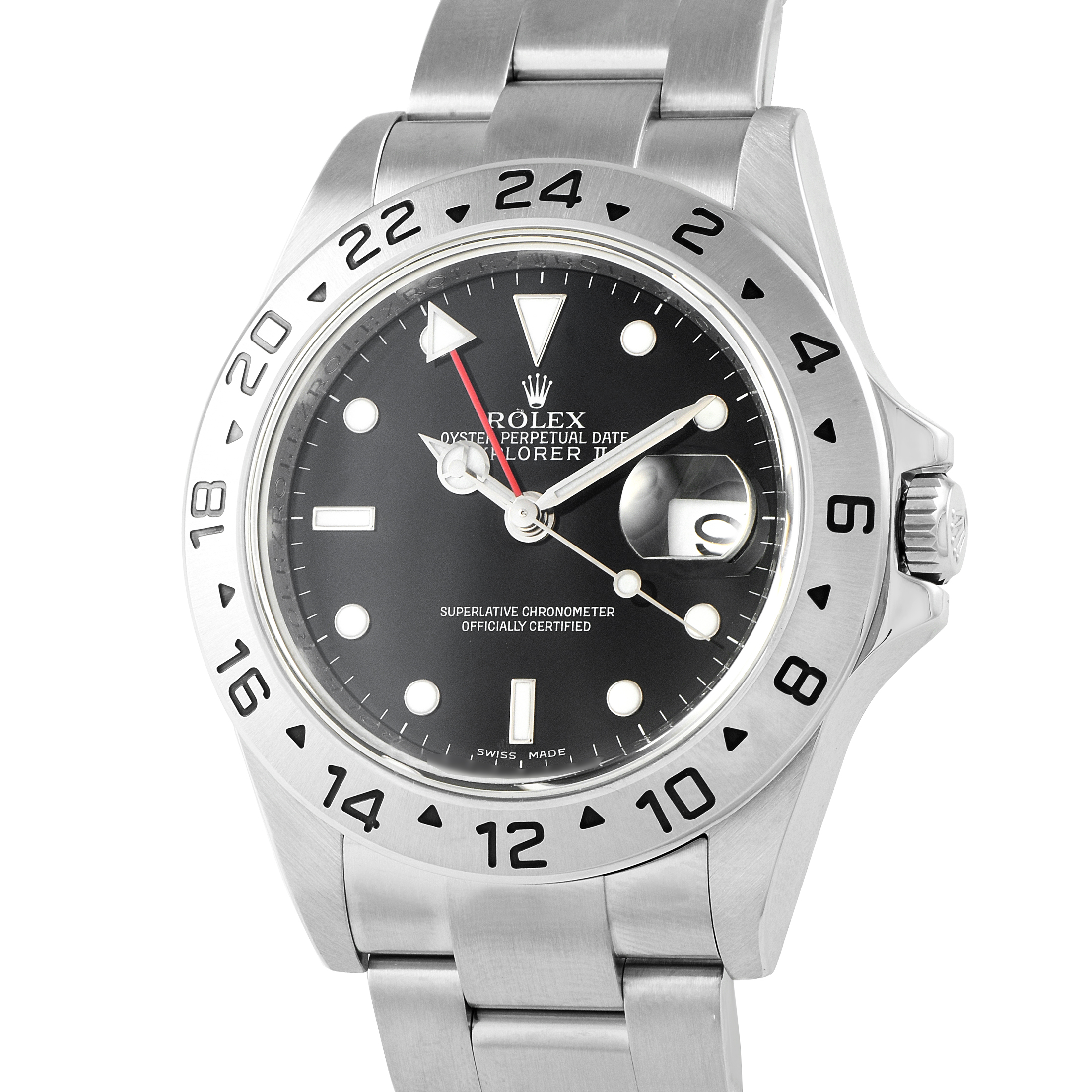 Rolex Explorer II Black Dial Steel Oyster Watch 16570 3186 Movement - Image 2