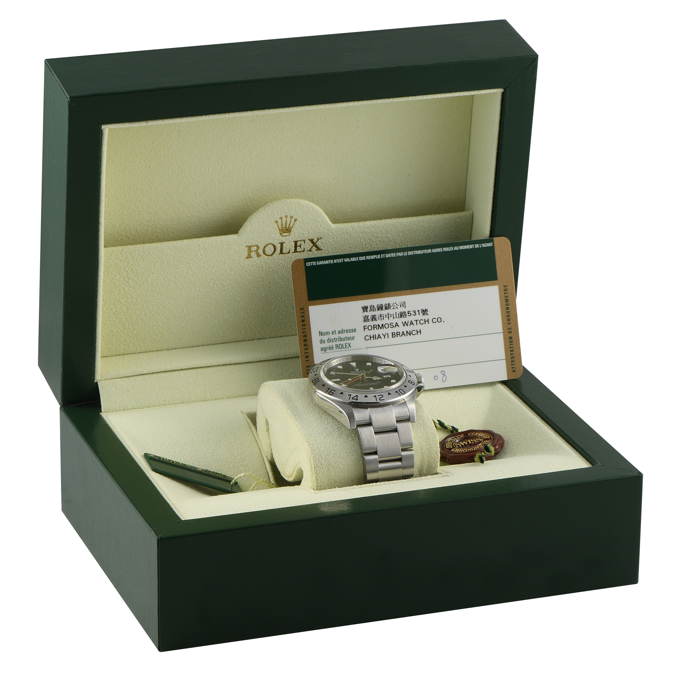 Rolex Explorer II Black Dial Steel Oyster Watch 16570 3186 Movement - Image 5