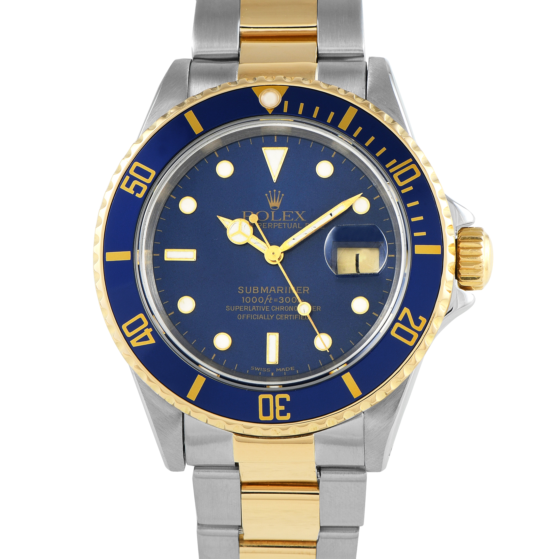 Rolex Submariner Date Two-Tone Oyster Watch 16613LB