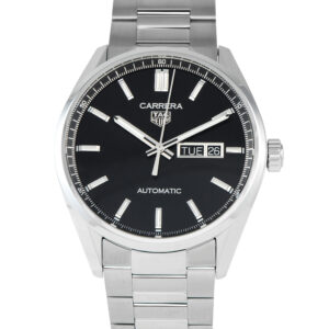 Pre-owned TAG Heuer Carrera Day-Date Automatic 41mm black dial, ref. WBN2010
