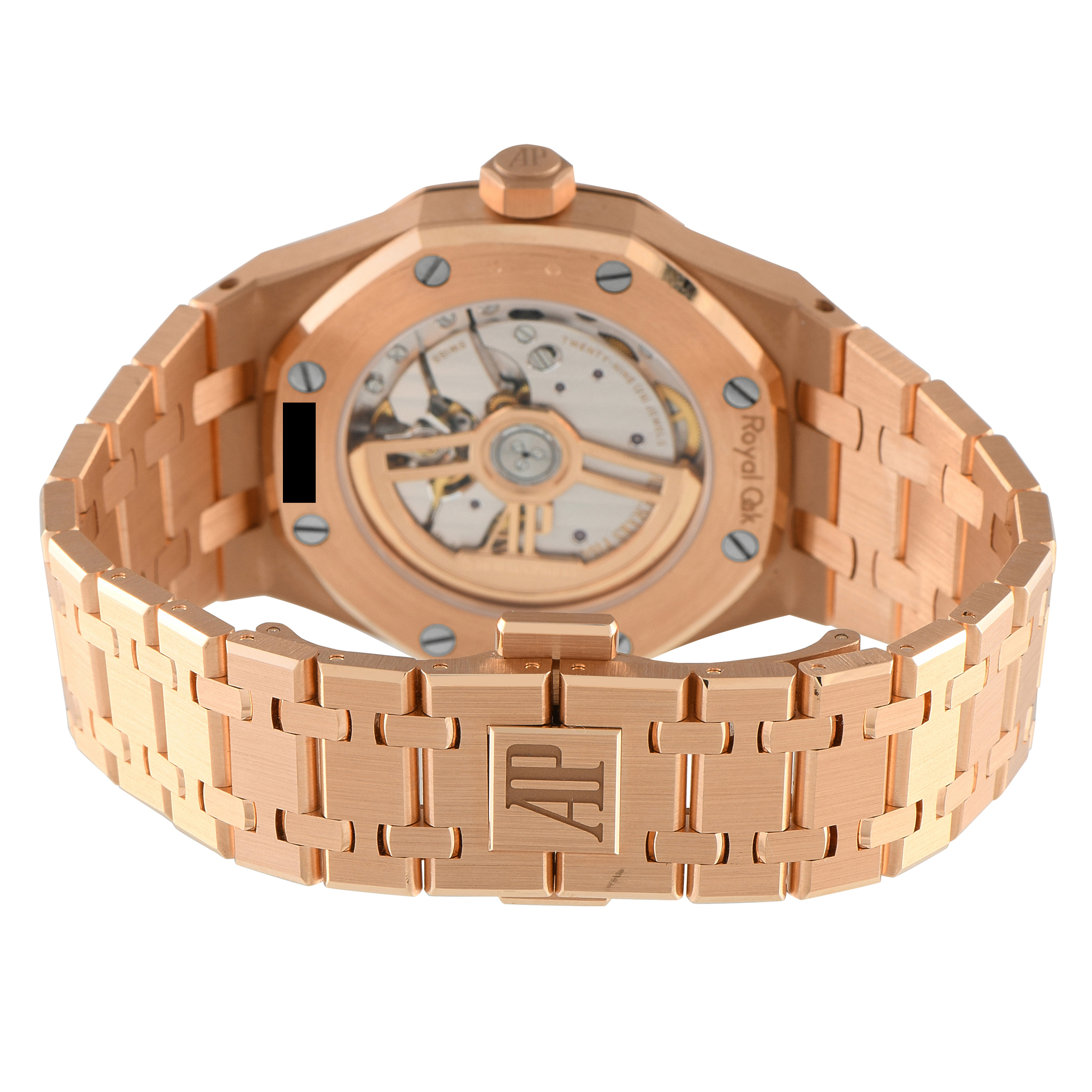 Audemars Piguet Royal Oak Khaki Green Dial Pink Gold Watch 15551OR.ZZ.1356OR.06 - Image 4