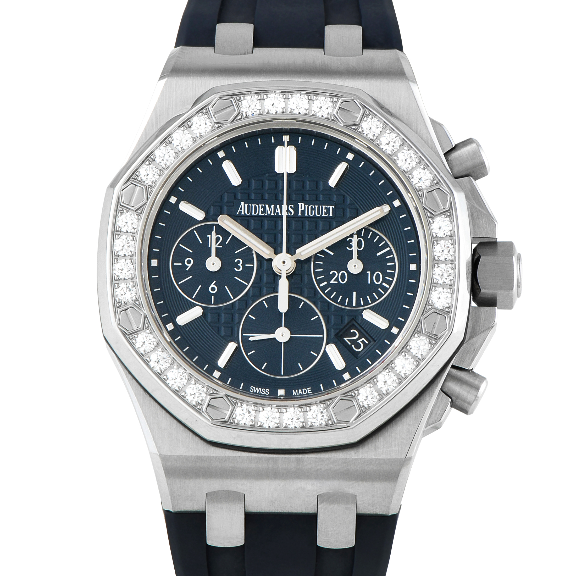 Audemars Piguet Royal Oak Offshore Lady Tapisserie Blue Dial Steel Watch 26231ST.ZZ.D027CA.01