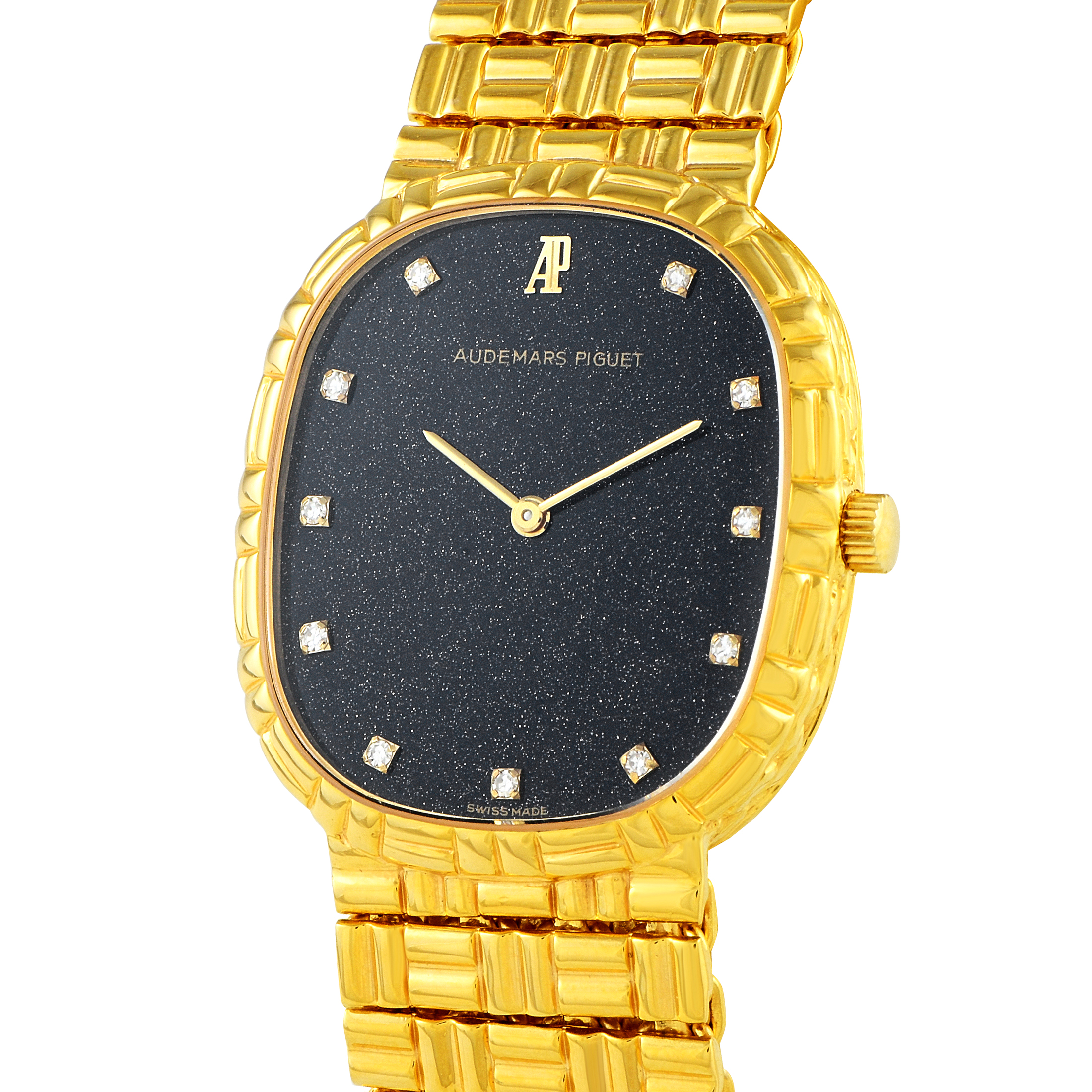 Audemars Piguet Aventurine Dial Yellow Gold Watch Gold Bamboo - Image 2