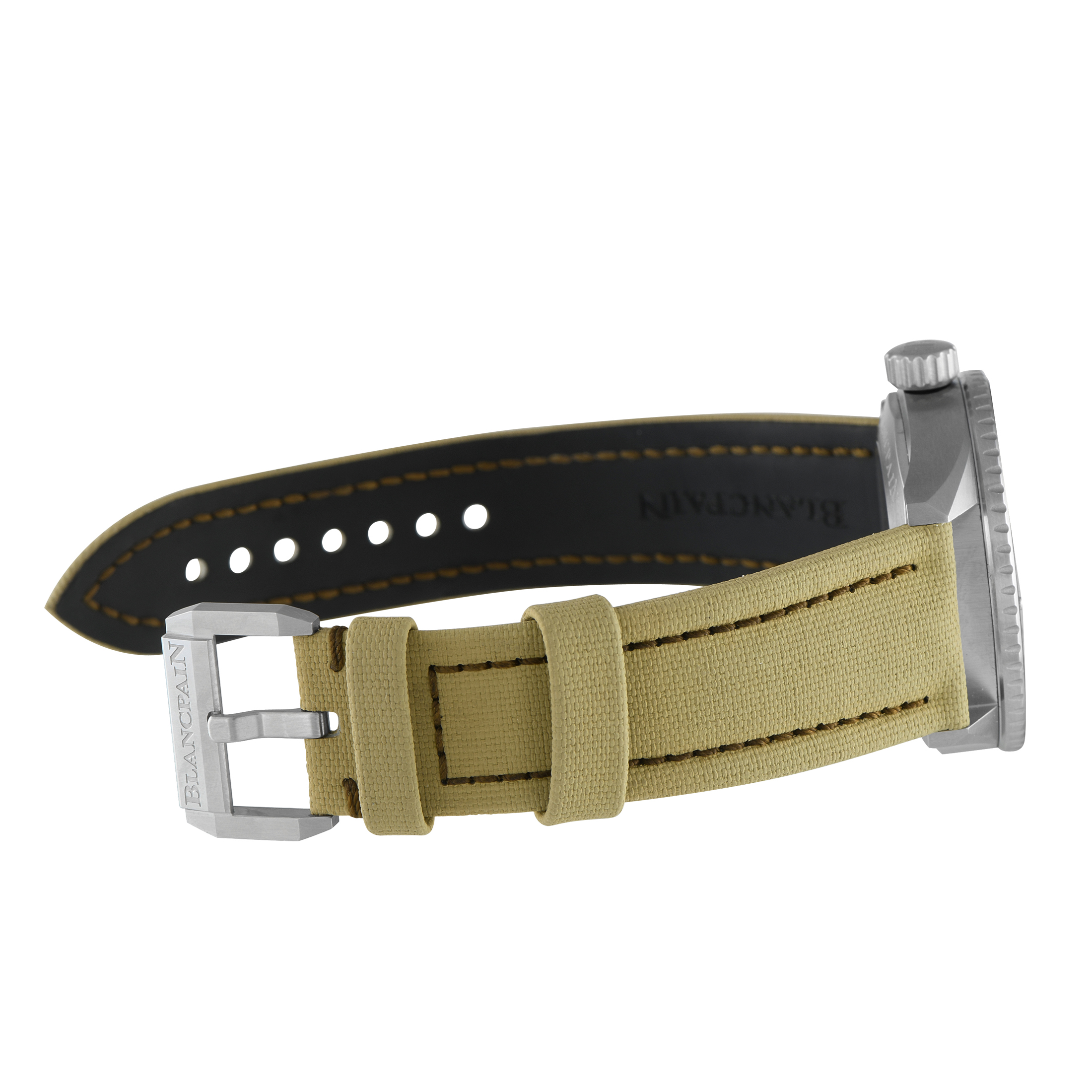 Blancpain Fifty Fathoms Bathyscaphe Day Date Desert Edition Steel Watch 5052-1146-E52A - Image 4