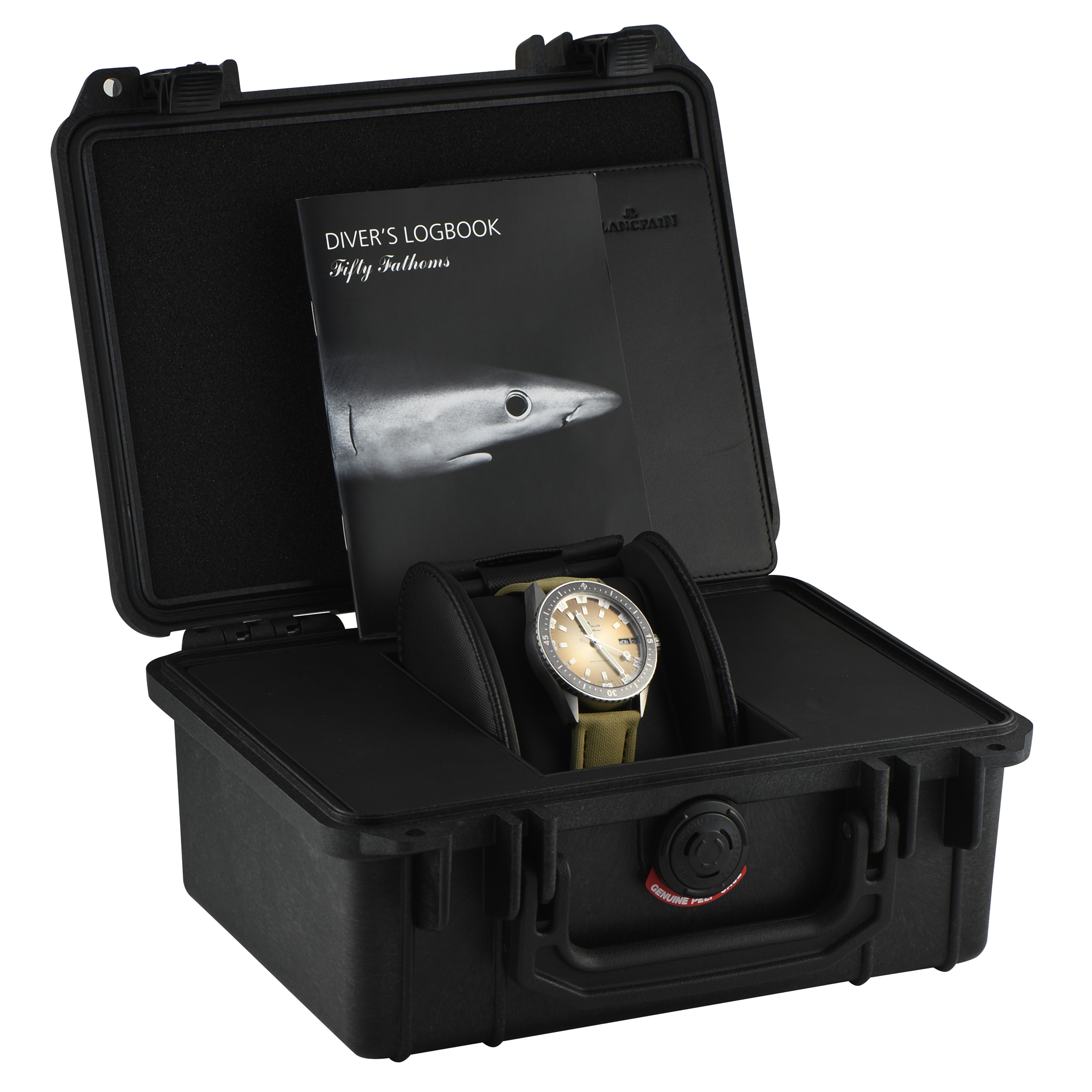 Blancpain Fifty Fathoms Bathyscaphe Day Date Desert Edition Steel Watch 5052-1146-E52A - Image 5