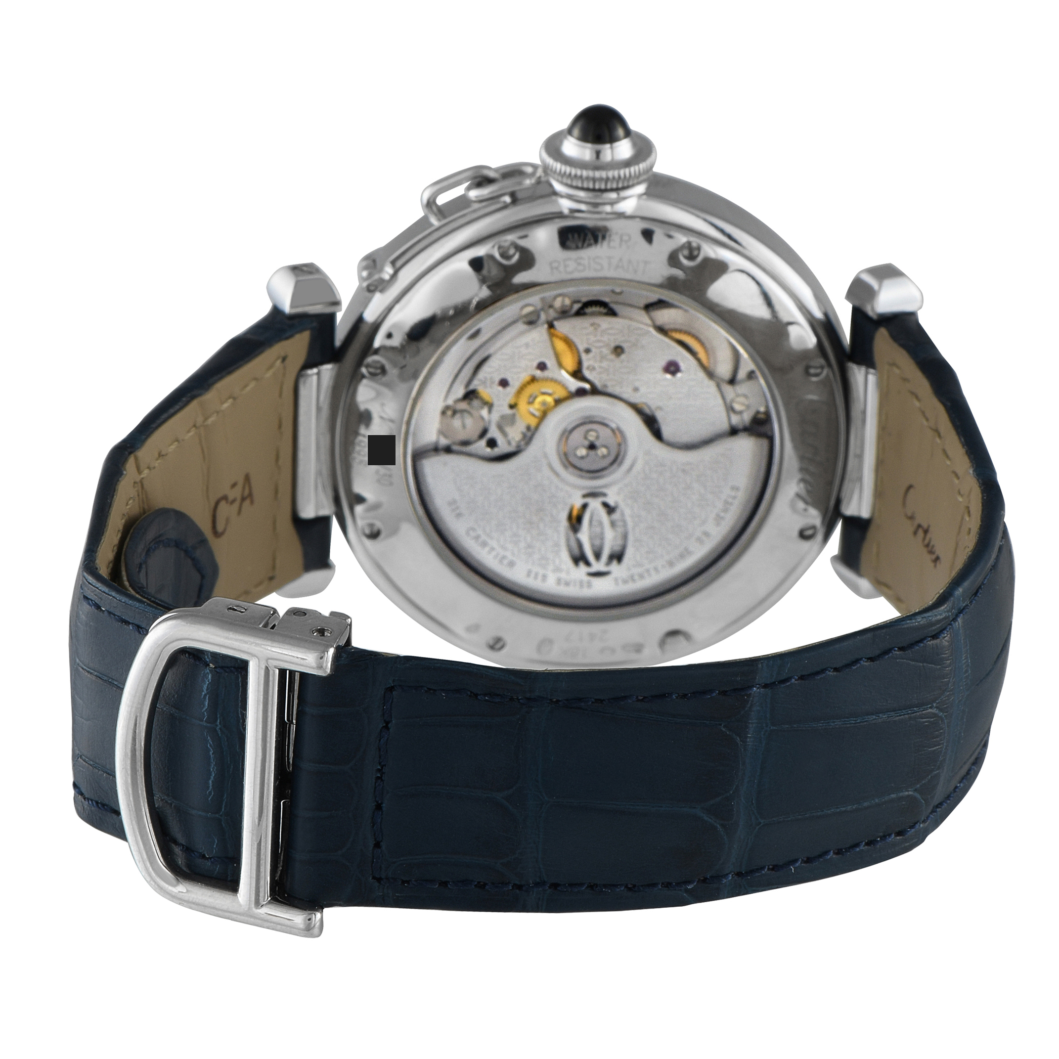 Cartier Pasha Jour et Nuit Heure White Gold Watch 2417 - Image 4