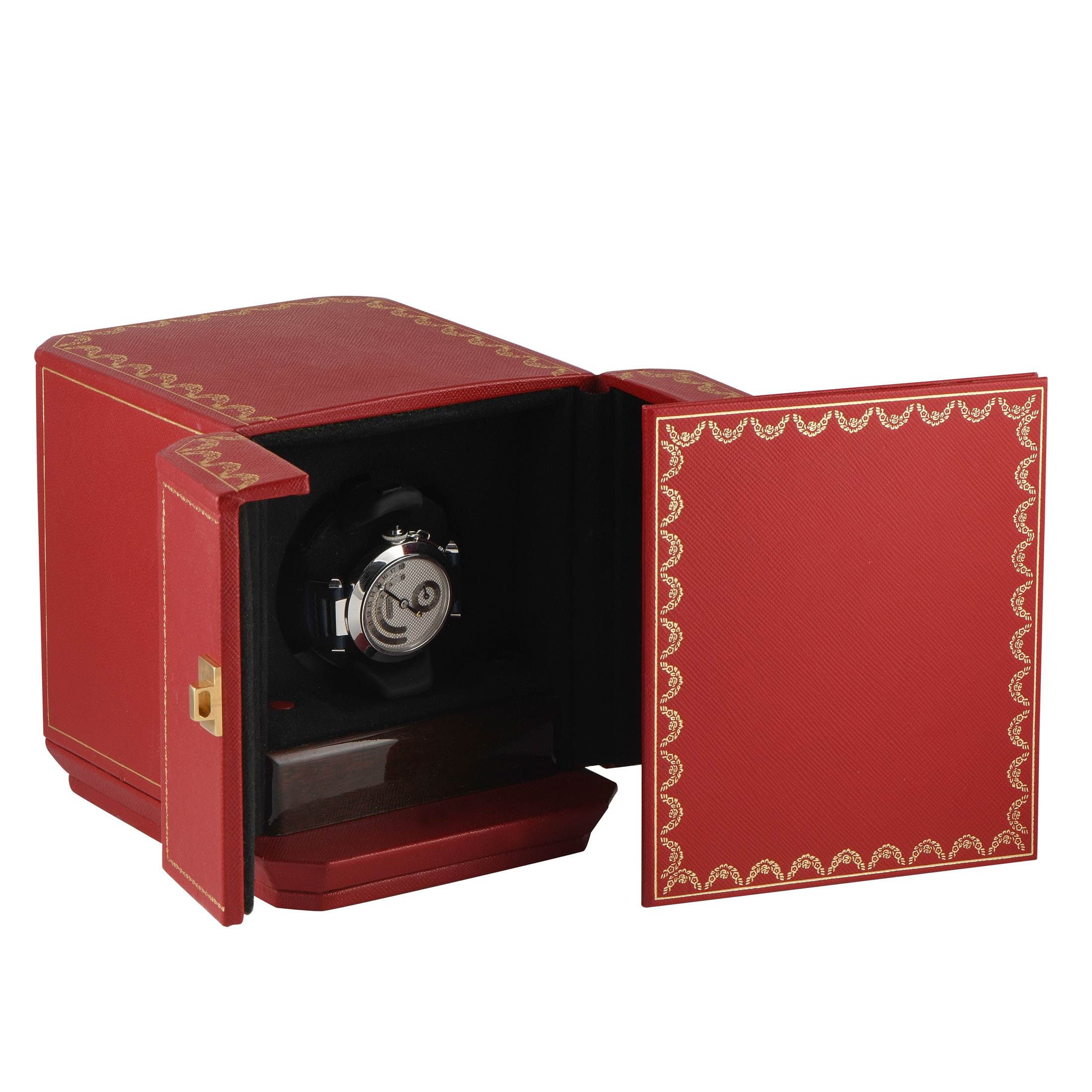 Cartier Pasha Jour et Nuit Heure White Gold Watch 2417 - Image 5