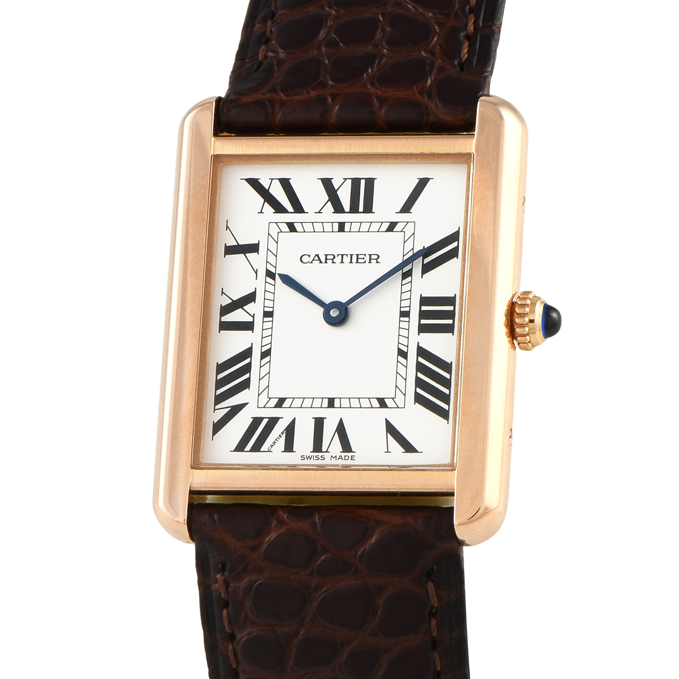 Cartier Tank Solo Large Model Rose Gold Watch W5200025 - Image 2