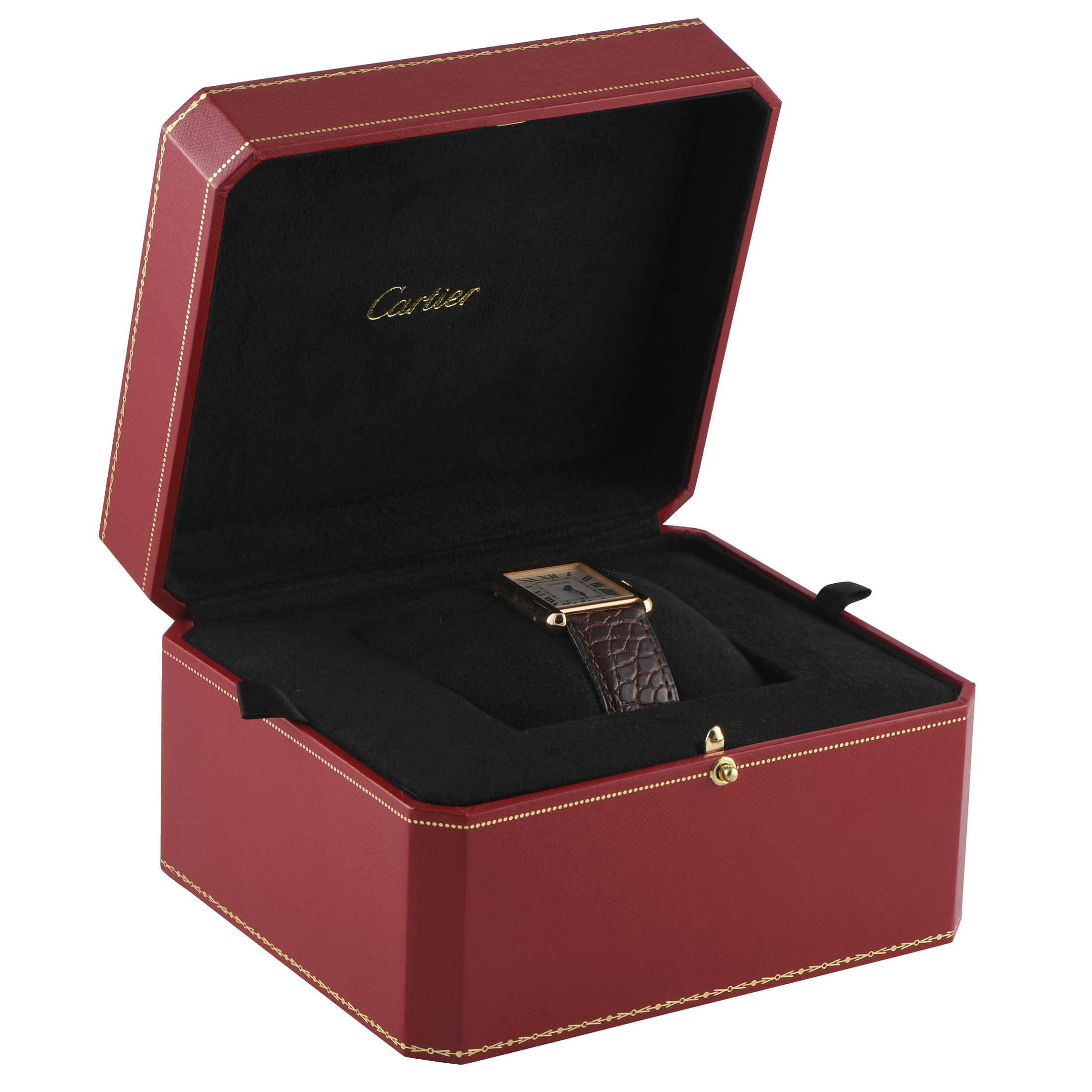Cartier Tank Solo Large Model Rose Gold Watch W5200025 - Image 5