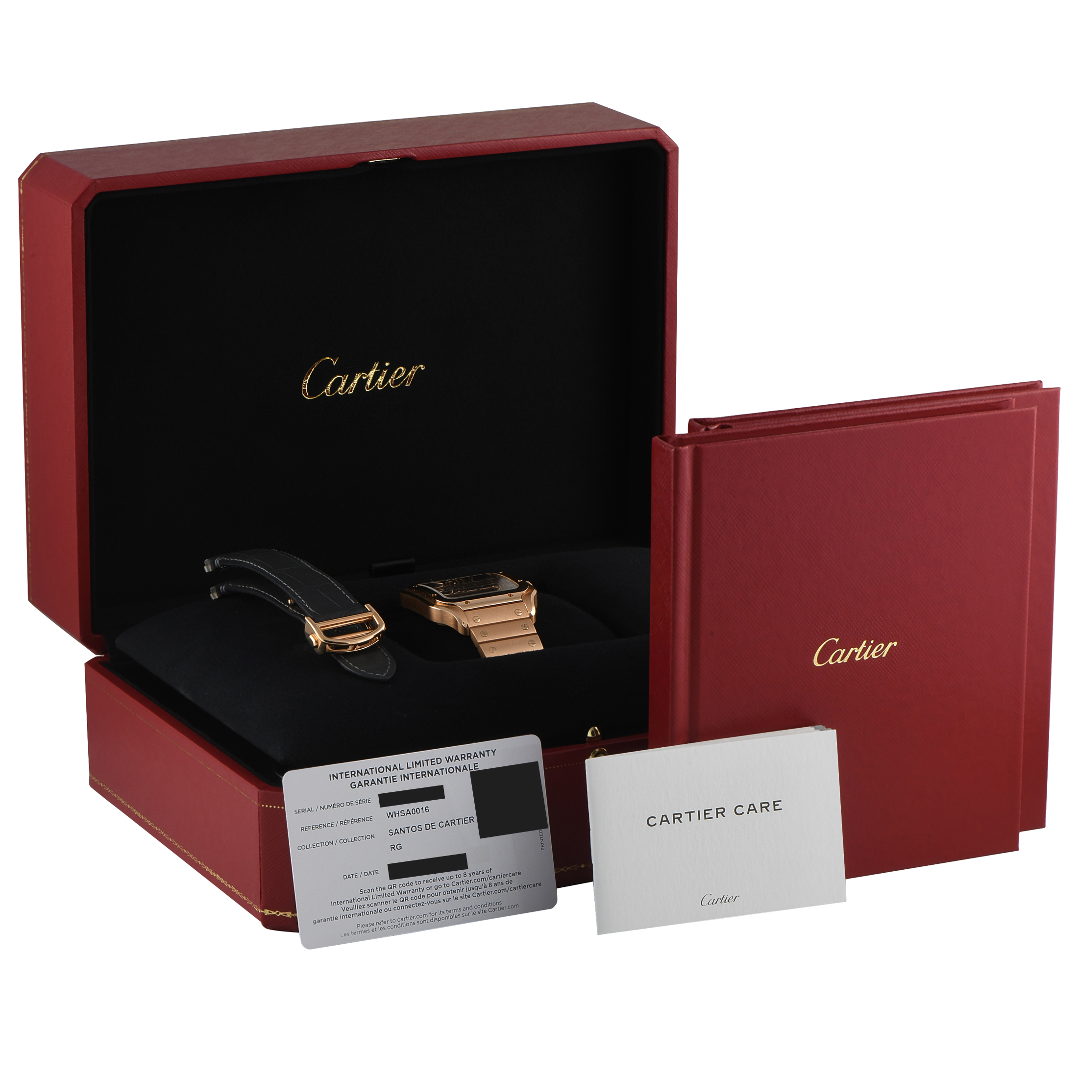 Cartier Santos Skeleton Rose Gold Watch WHSA0016 - Image 5