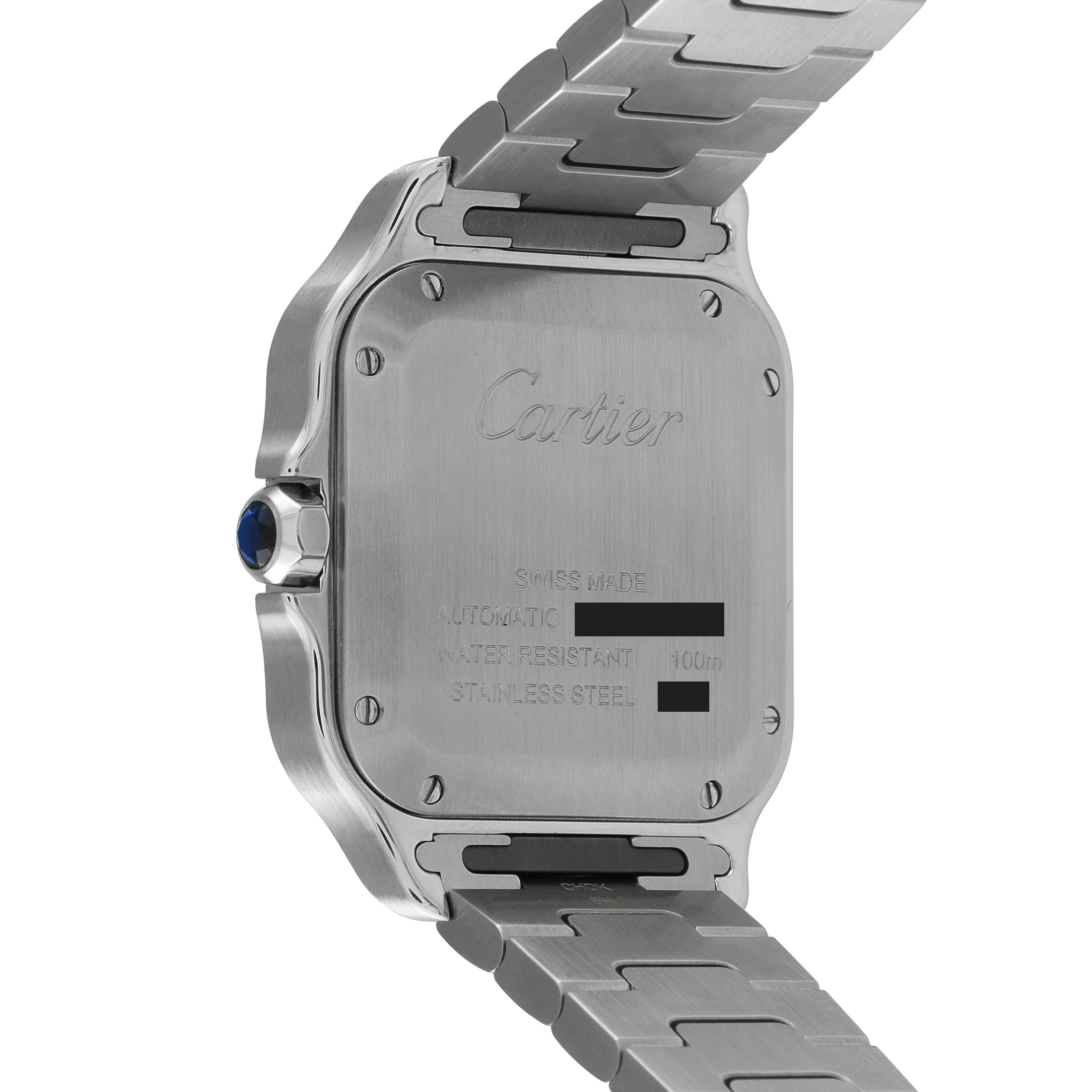 Cartier Santos Green Dial Medium Model Steel Watch WSSA0061 - Image 3
