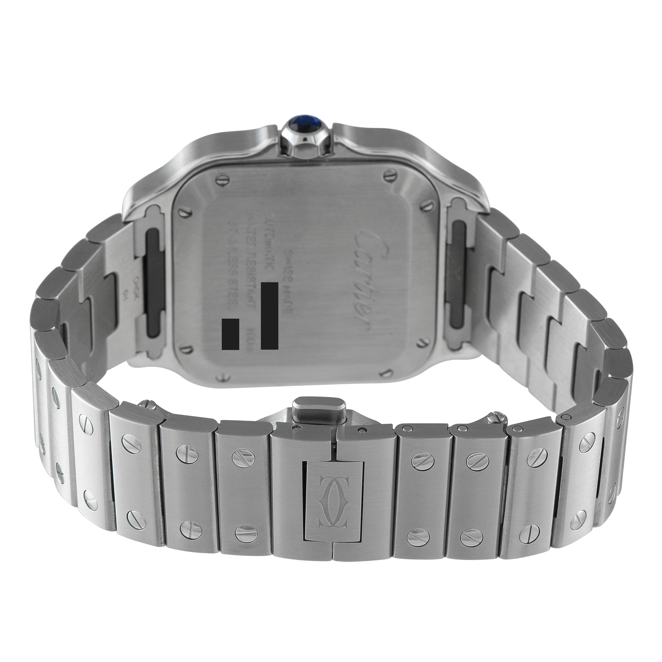 Cartier Santos Green Dial Medium Model Steel Watch WSSA0061 - Image 4