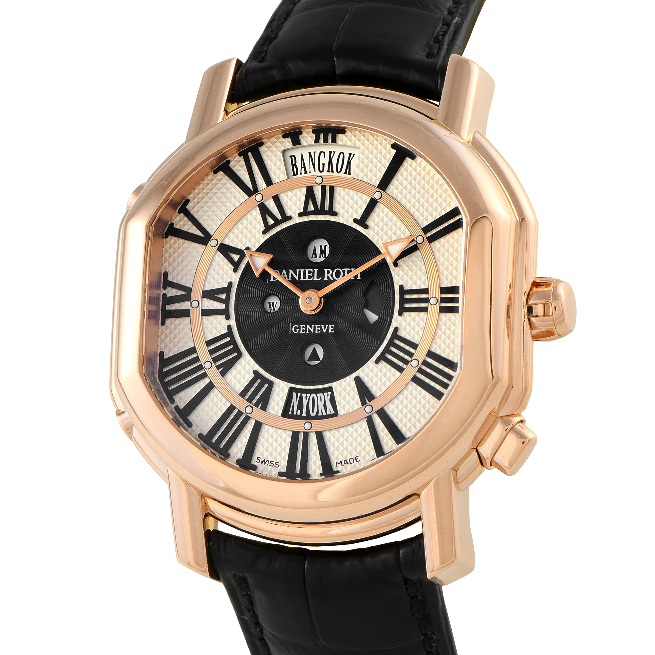 Daniel Roth Academie Metropolitan Dual Time Zone Rose Gold Watch 858.Y.50.172.CCBD - Image 2
