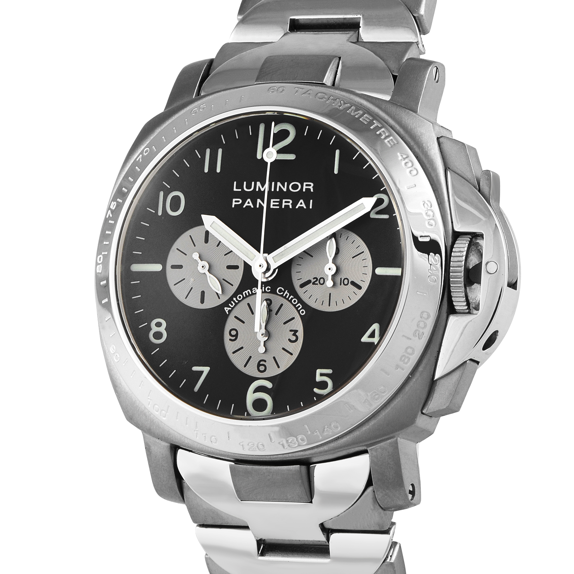 Officine Panerai Luminor Chrono Titanium and Steel Watch PAM00052 - Image 2