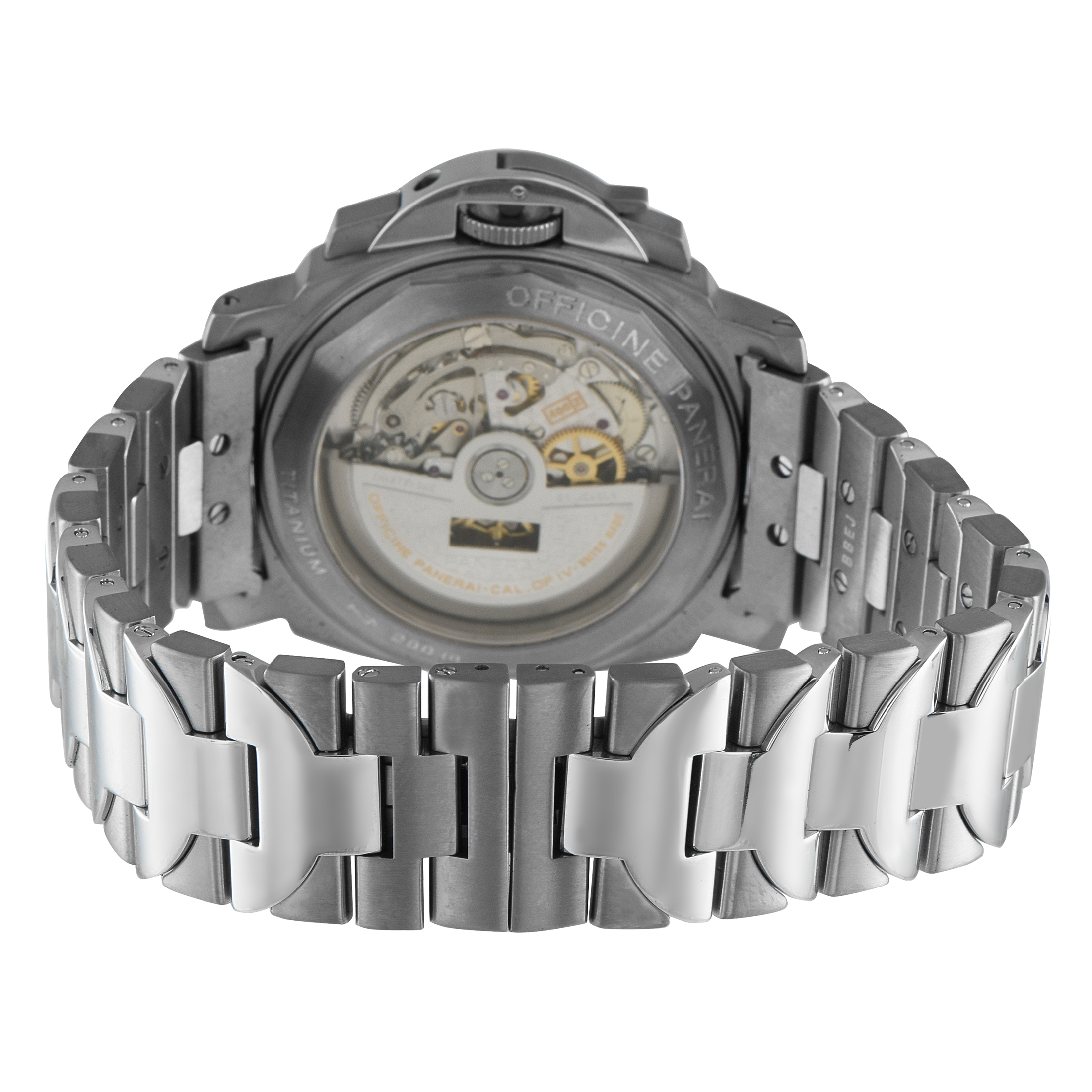 Officine Panerai Luminor Chrono Titanium and Steel Watch PAM00052 - Image 4