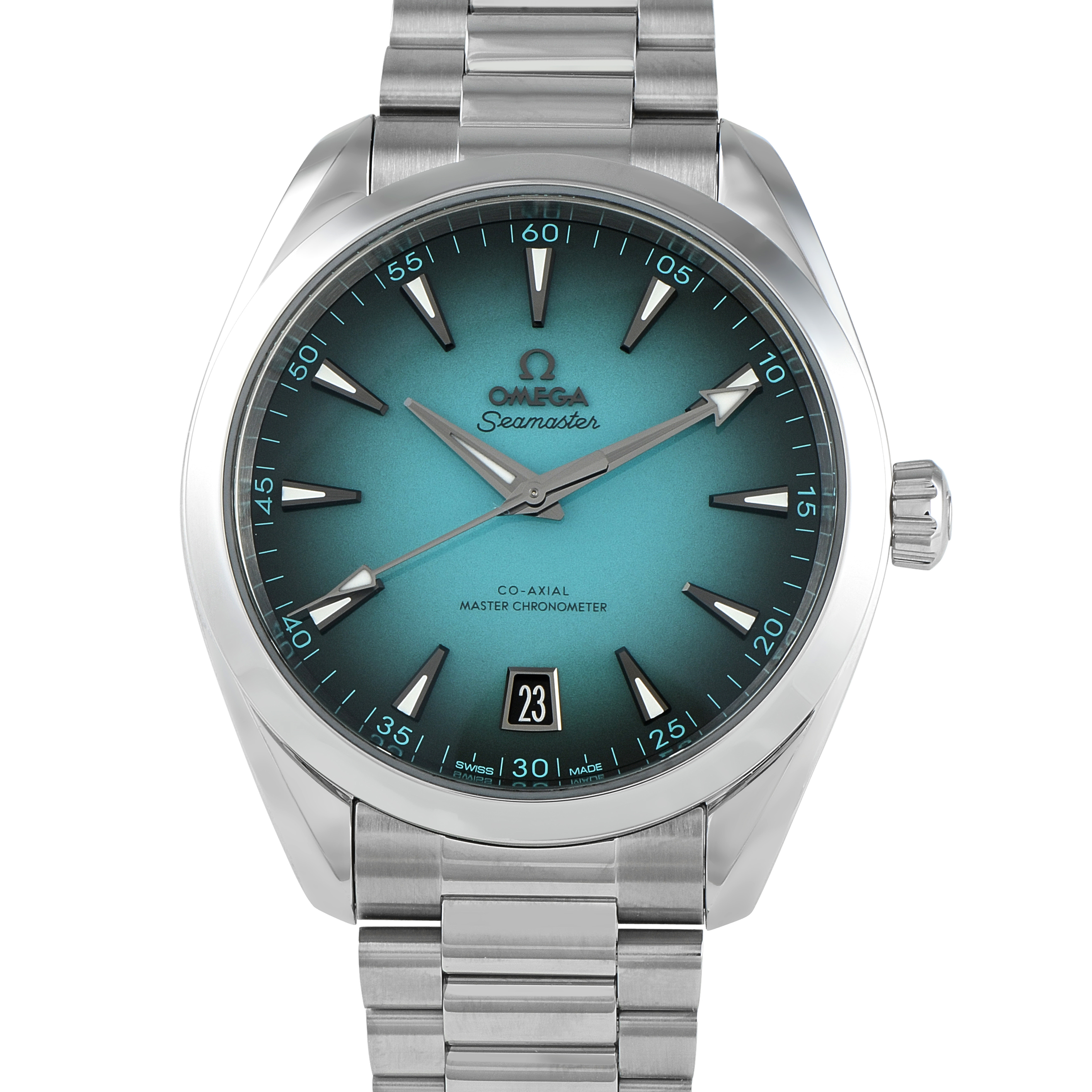 Omega Seamaster Aqua Terra Gradient Turquoise Dial Steel Watch