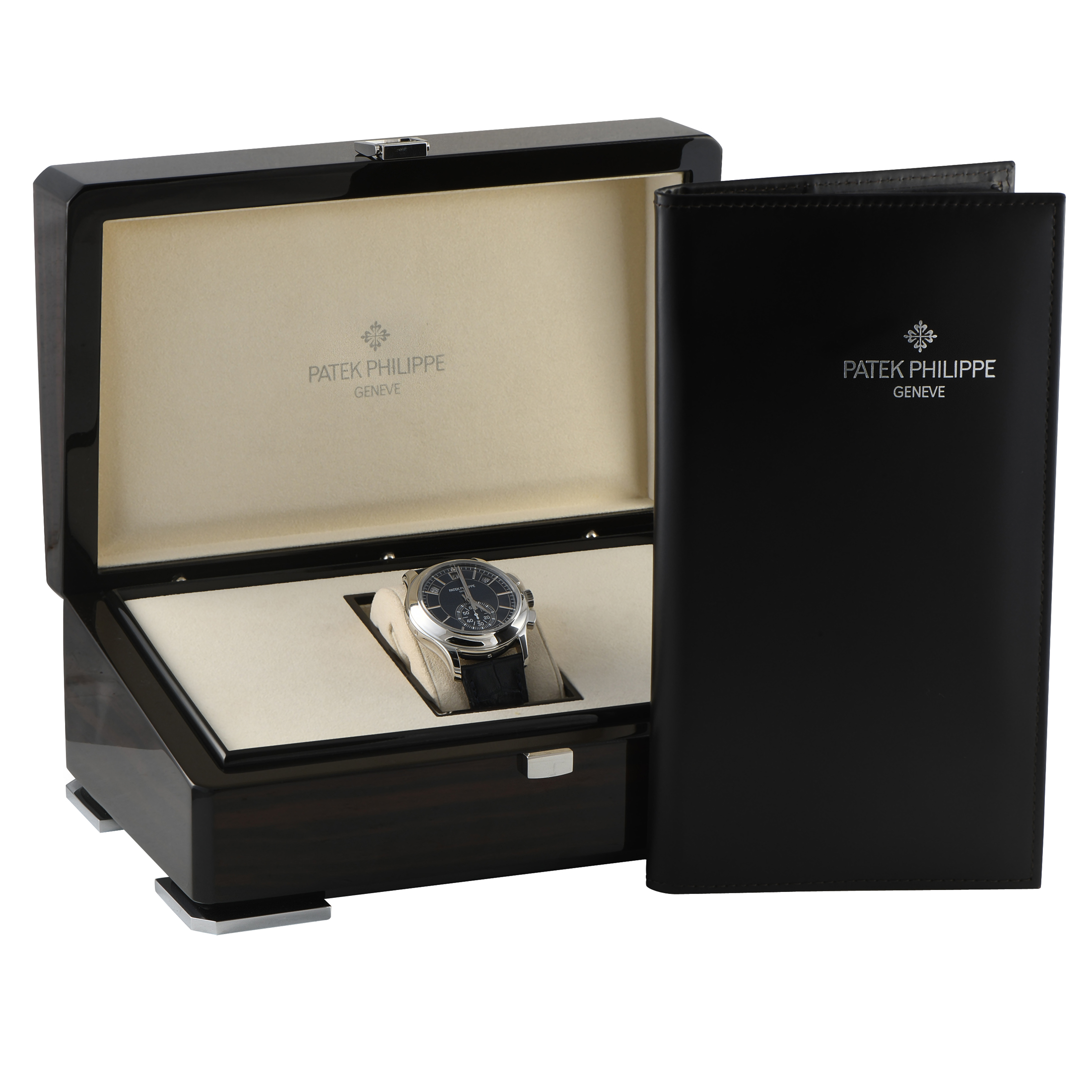 Patek Philippe Annual Calendar Chronograph Platinum Watch 5905P-010 - Image 5