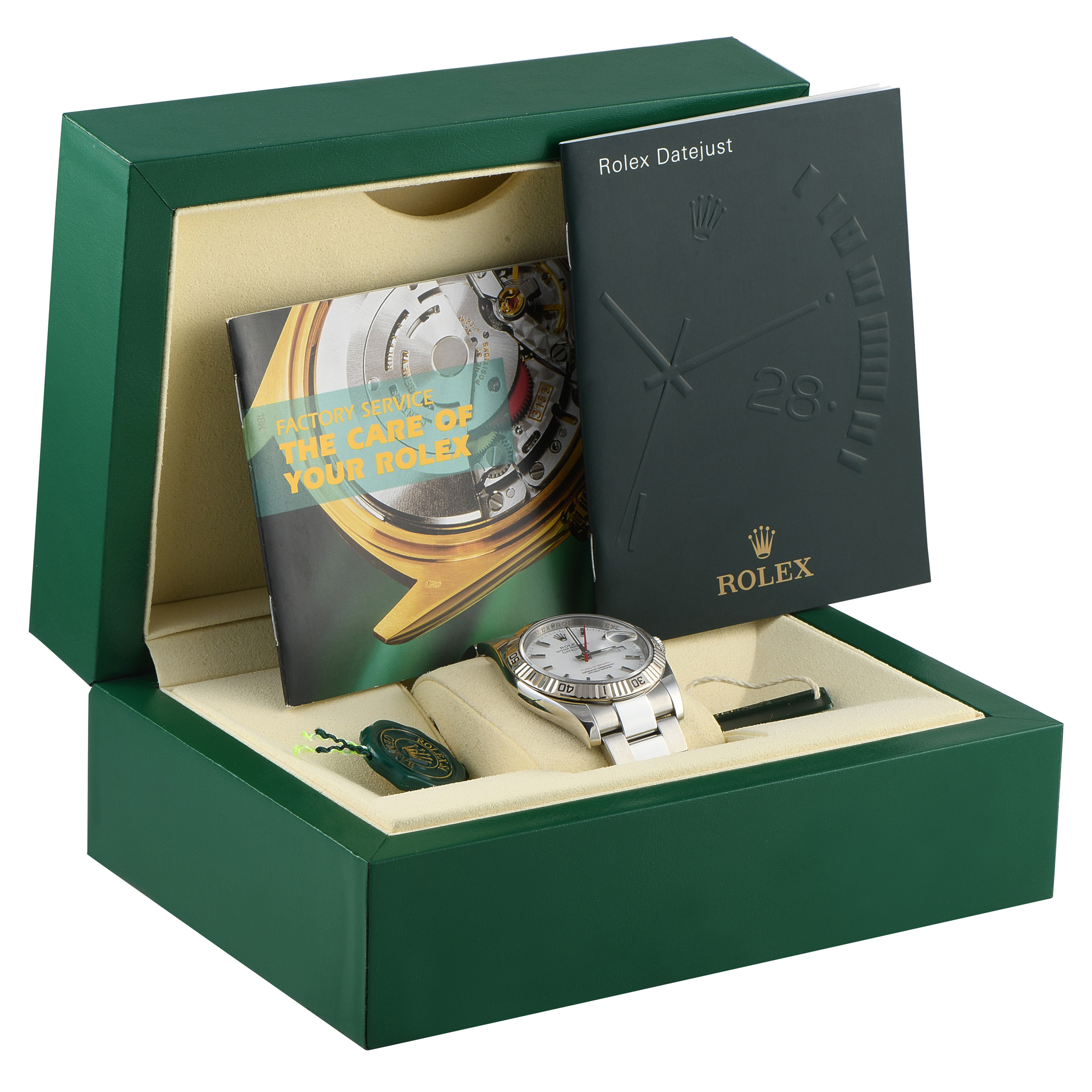 Rolex Datejust Turn-O-Graph White Dial Steel Oyster Watch 116264 - Image 5