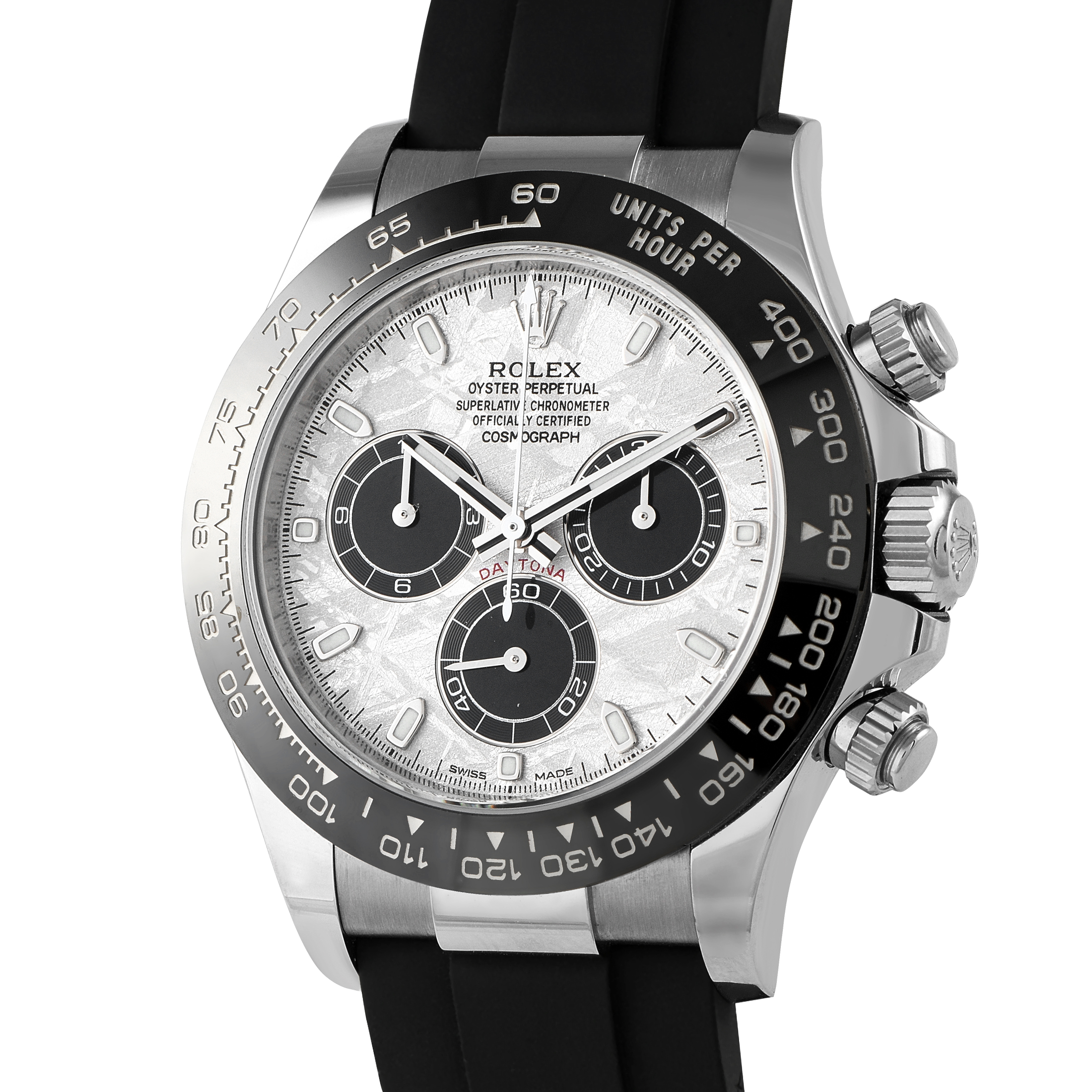 Rolex Daytona White Gold Meteorite Dial Oysterflex Watch 116519LN - Image 2