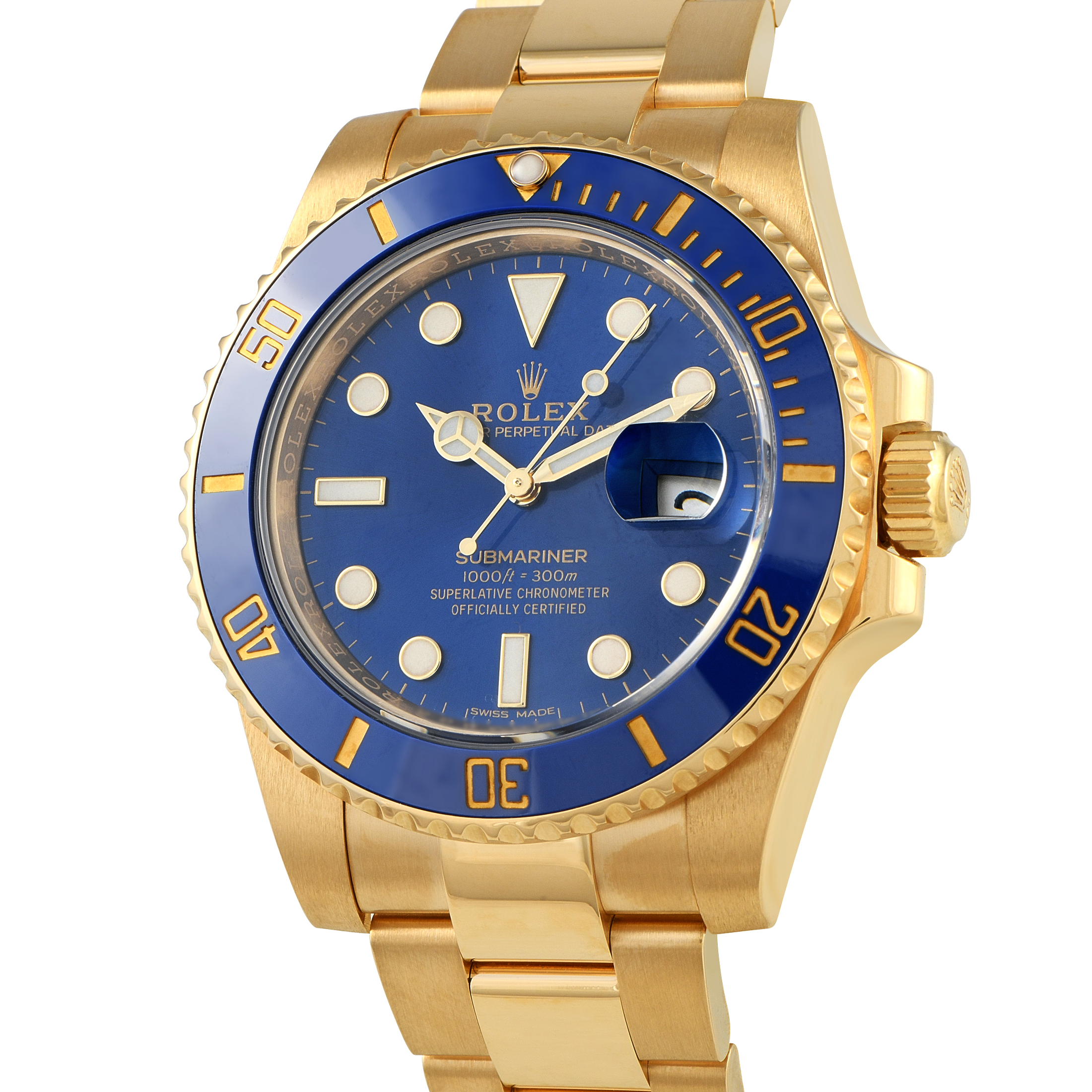 Rolex Submariner Date Yellow Gold Watch 116618LB - Image 2