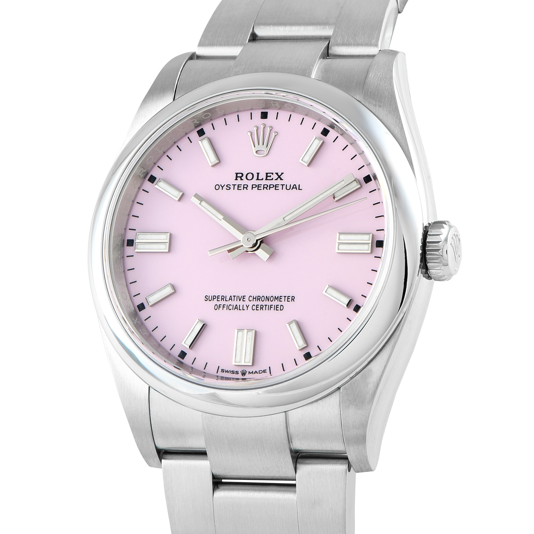 Rolex Oyster Perpetual 36 Candy Pink Steel Watch 126000 - Image 2