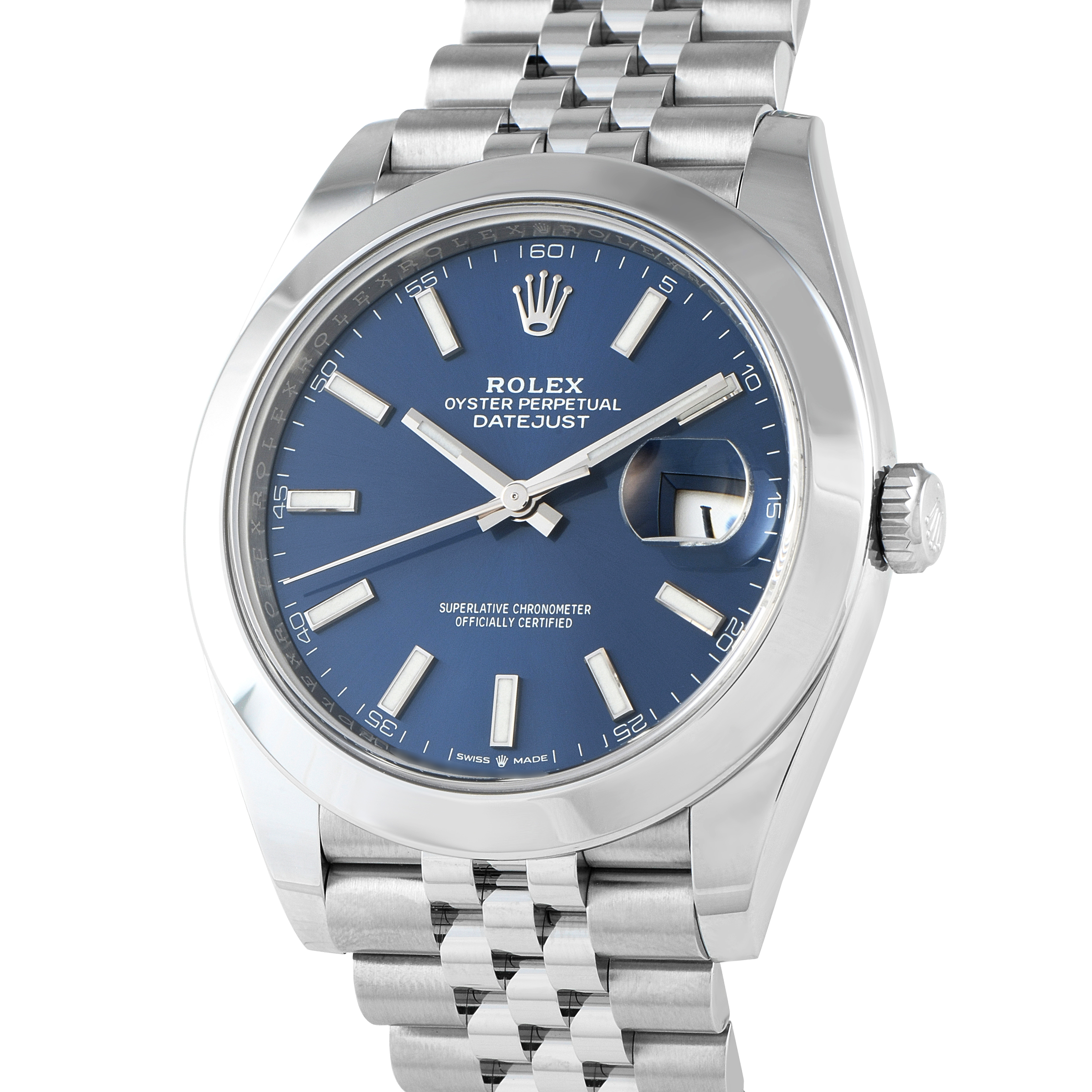 Rolex Datejust 41 Blue Dial Steel Jubilee Watch 126300 - Image 2