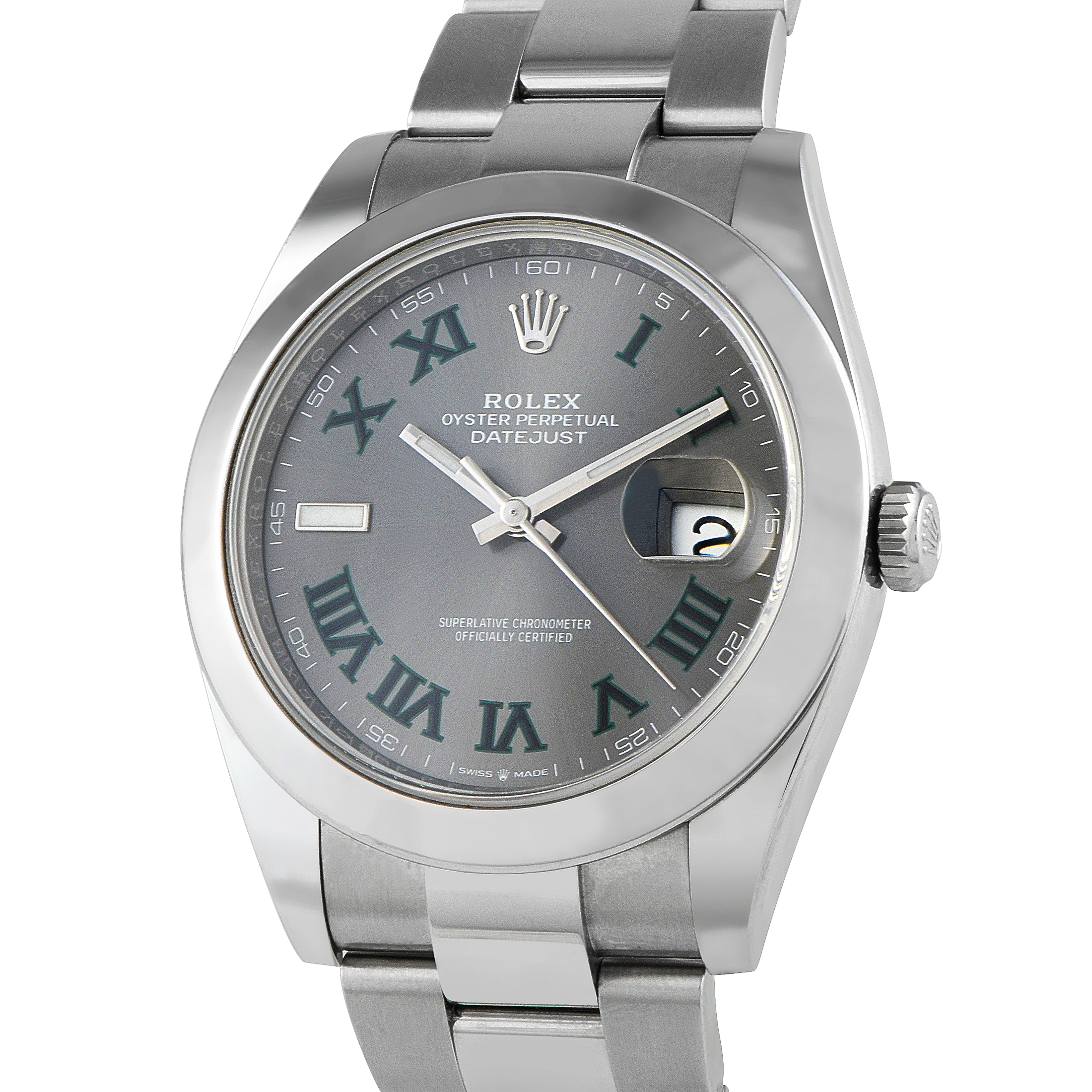 Rolex Datejust 41 Wimbledon Steel Oyster Watch 126300 - Image 2