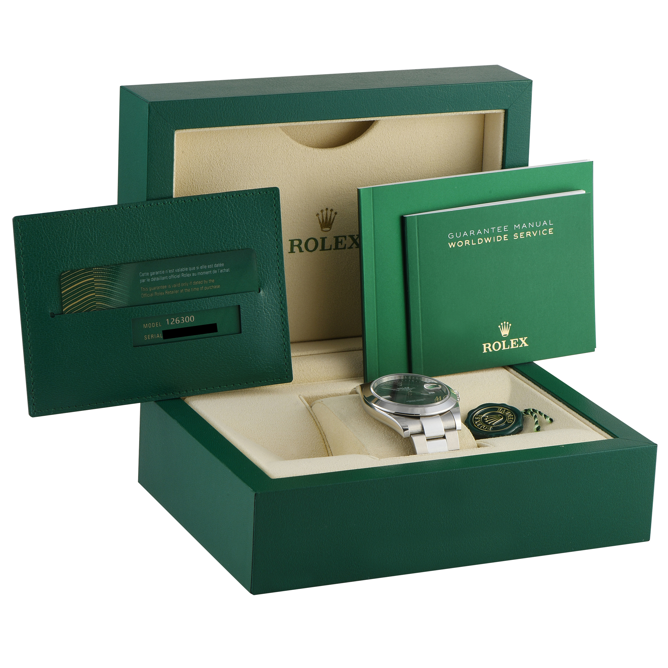 Rolex Datejust 41 Wimbledon Steel Oyster Watch 126300 - Image 5