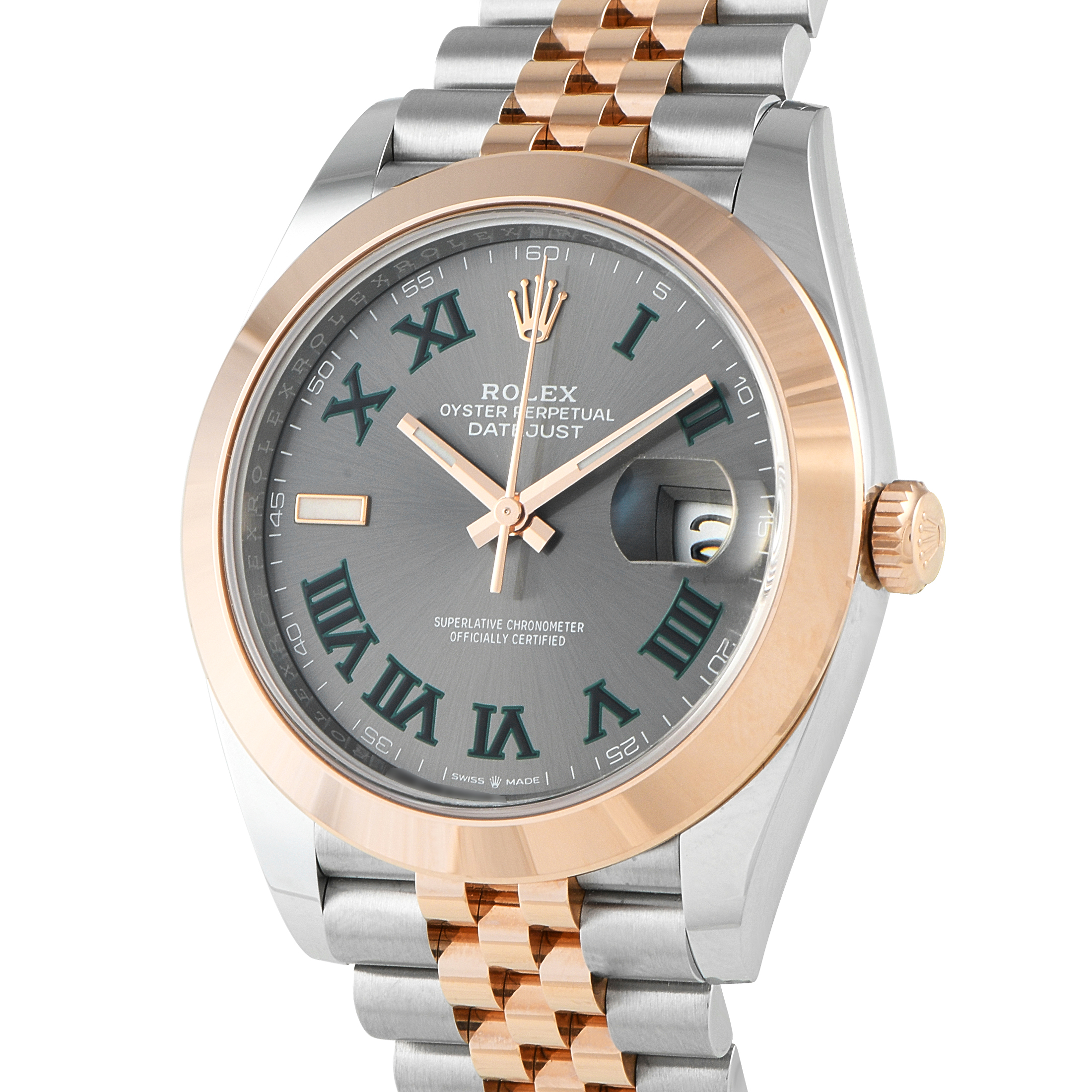 Rolex Datejust 41 Wimbledon Dial Two-Tone Jubilee Watch 126301 - Image 2