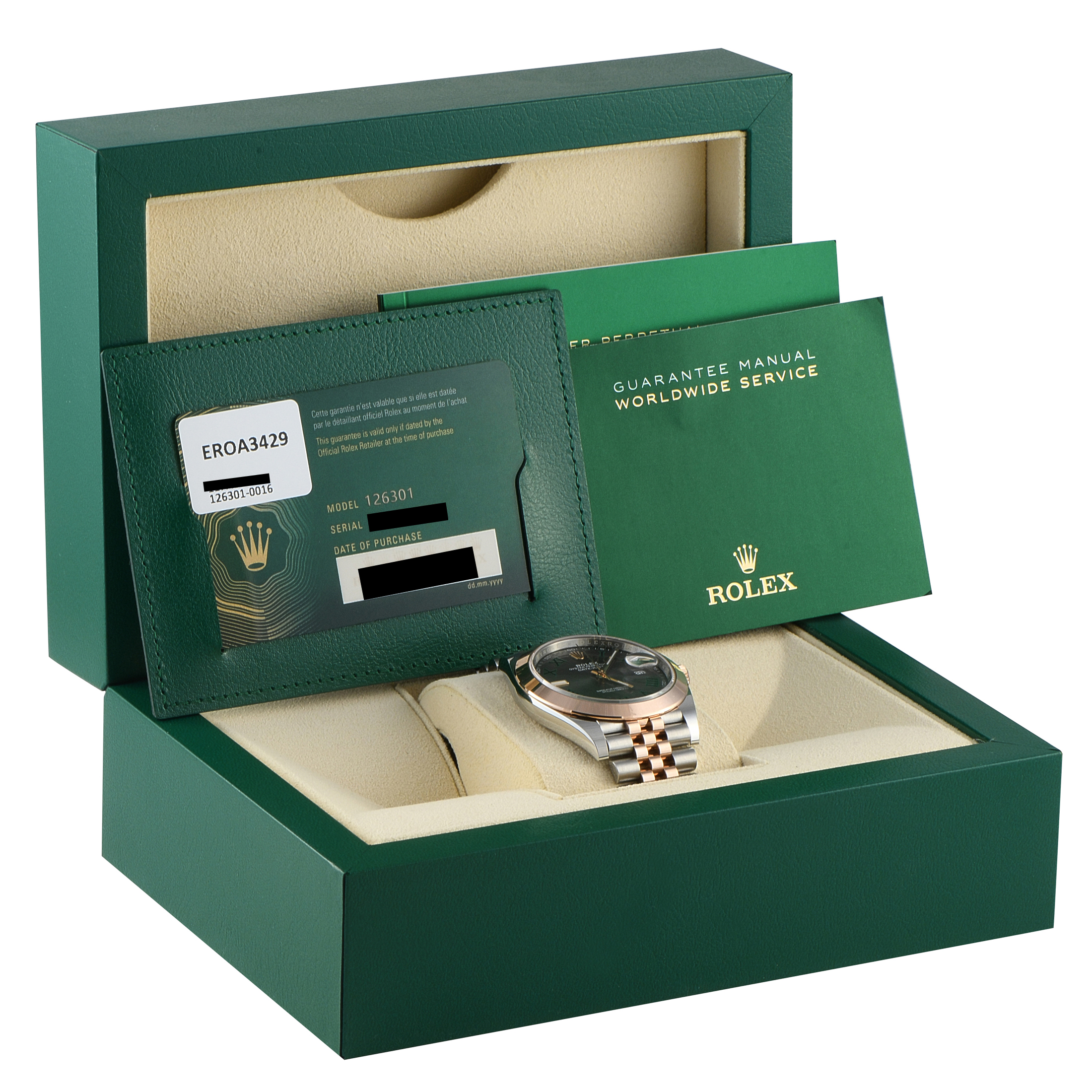 Rolex Datejust 41 Wimbledon Dial Two-Tone Jubilee Watch 126301 - Image 5