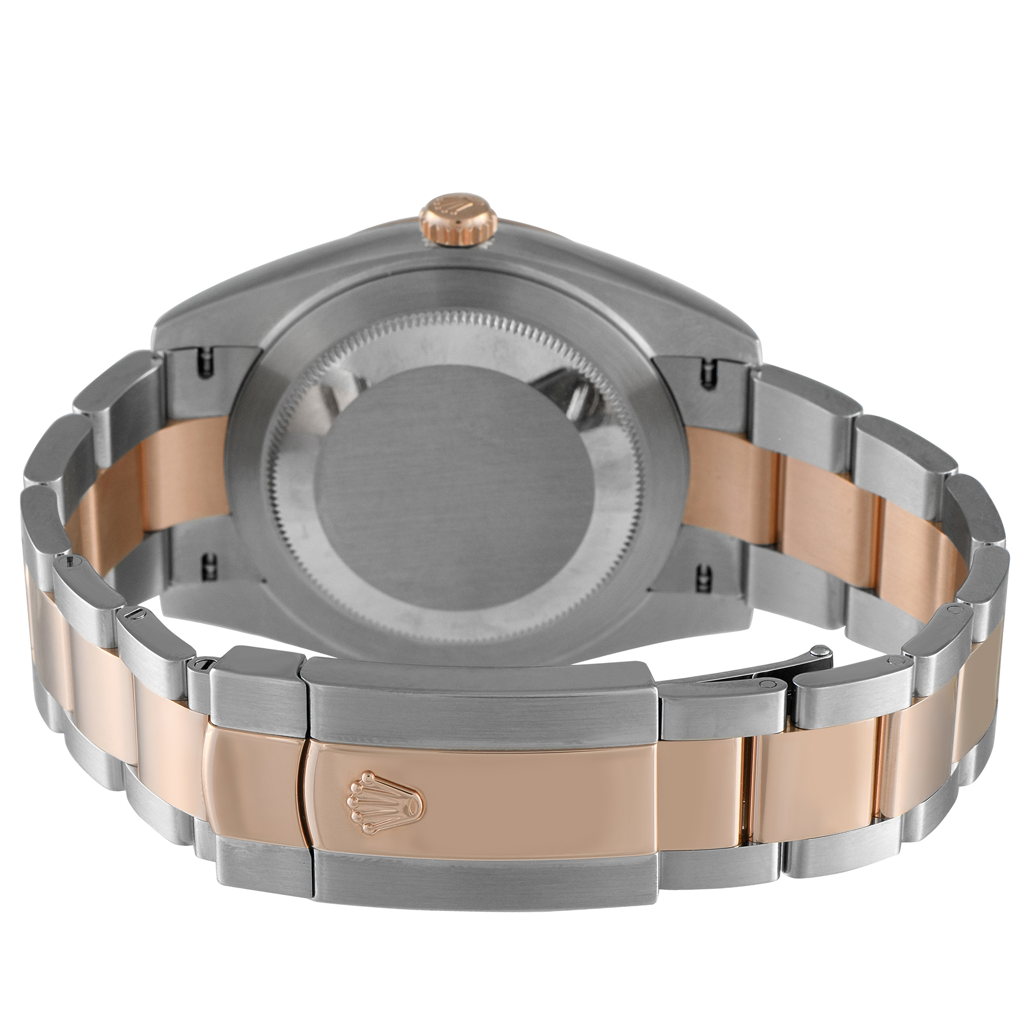 Rolex Datejust 41 Fluted Silver Dial Steel and Everose Gold Oyster Watch 126301 - Image 4