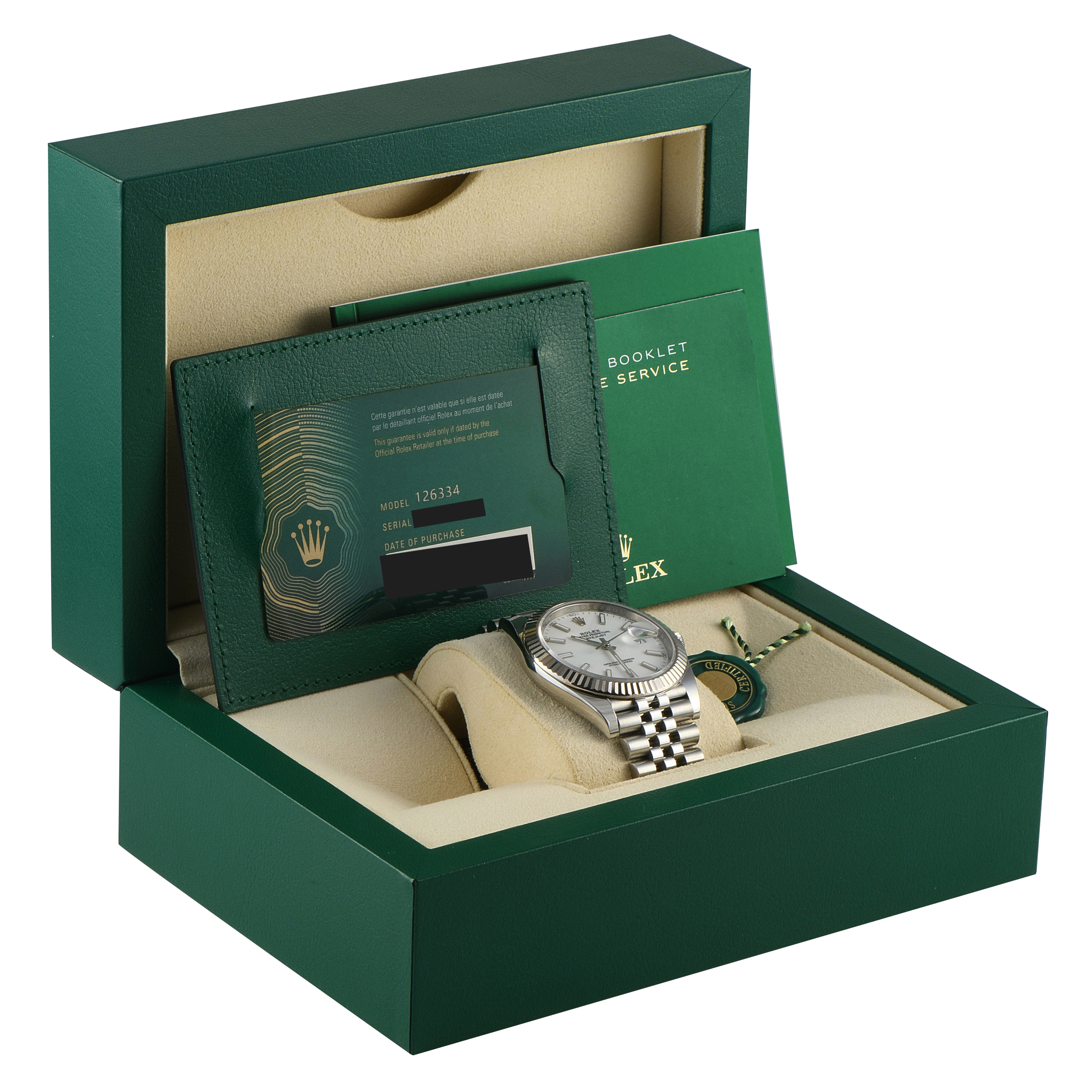 Rolex Datejust 41 White Dial Steel Jubilee Watch 126334 - Image 5