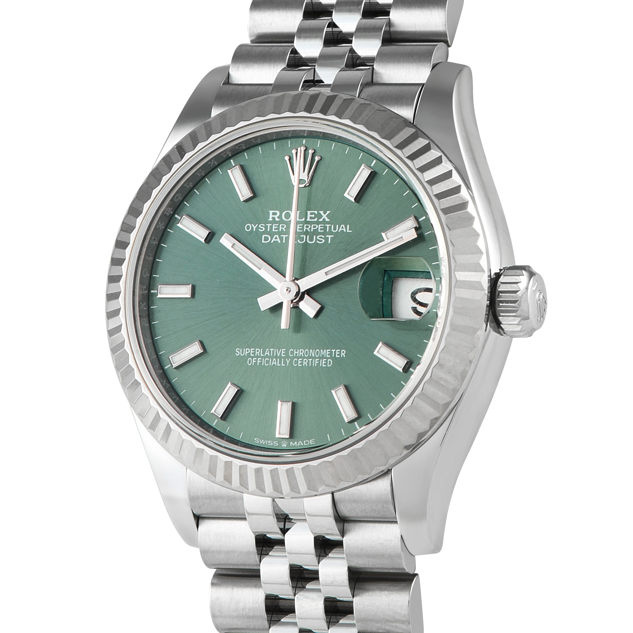 Rolex Datejust 31 Mint Green Dial Steel Jubilee Watch M278274 - Image 2